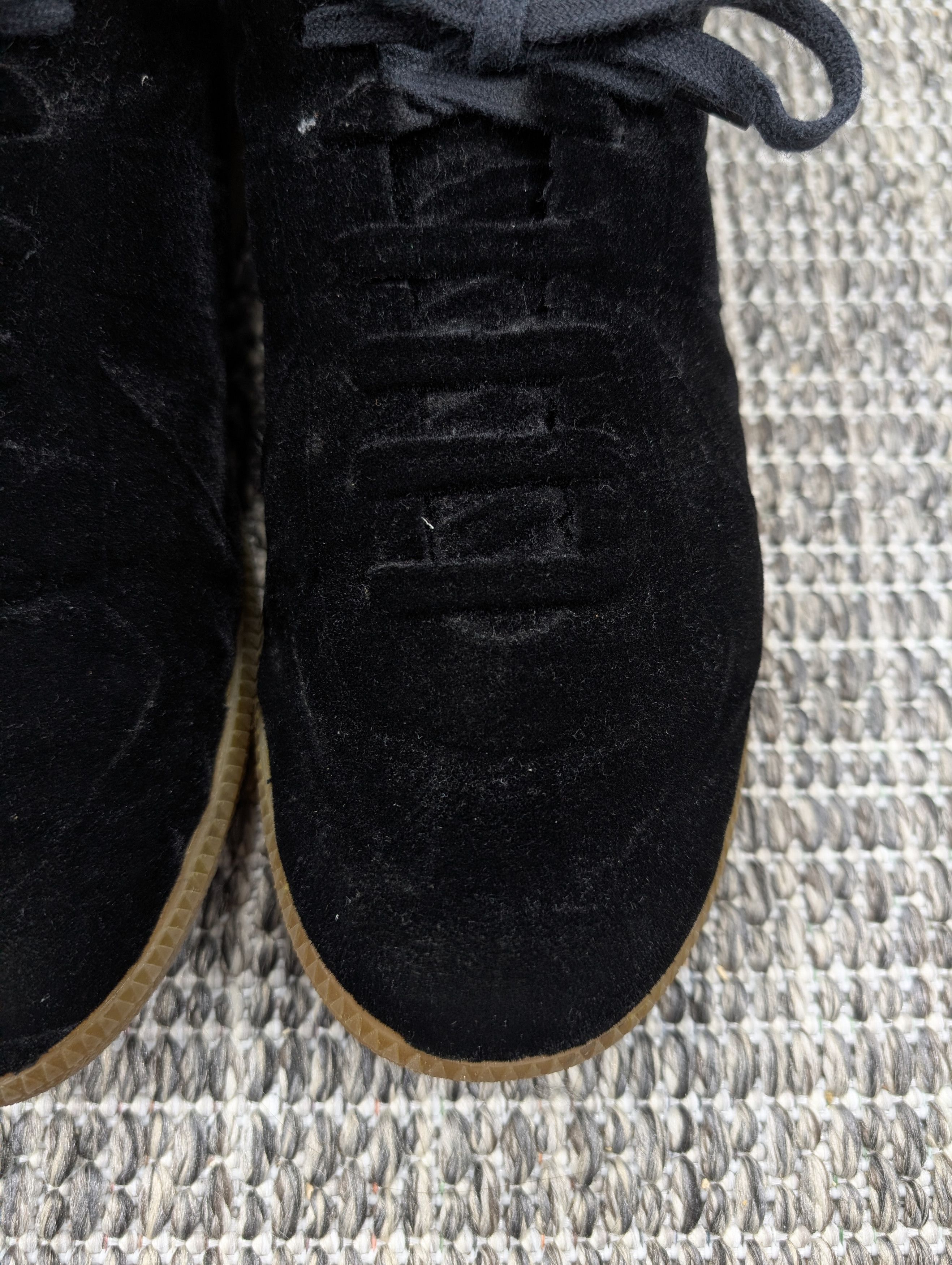 Maison Margiela Maison Margiela GAT Replica Black Velvet Dipped Sneakers Size US 9 / EU 42 - 3 Thumbnail