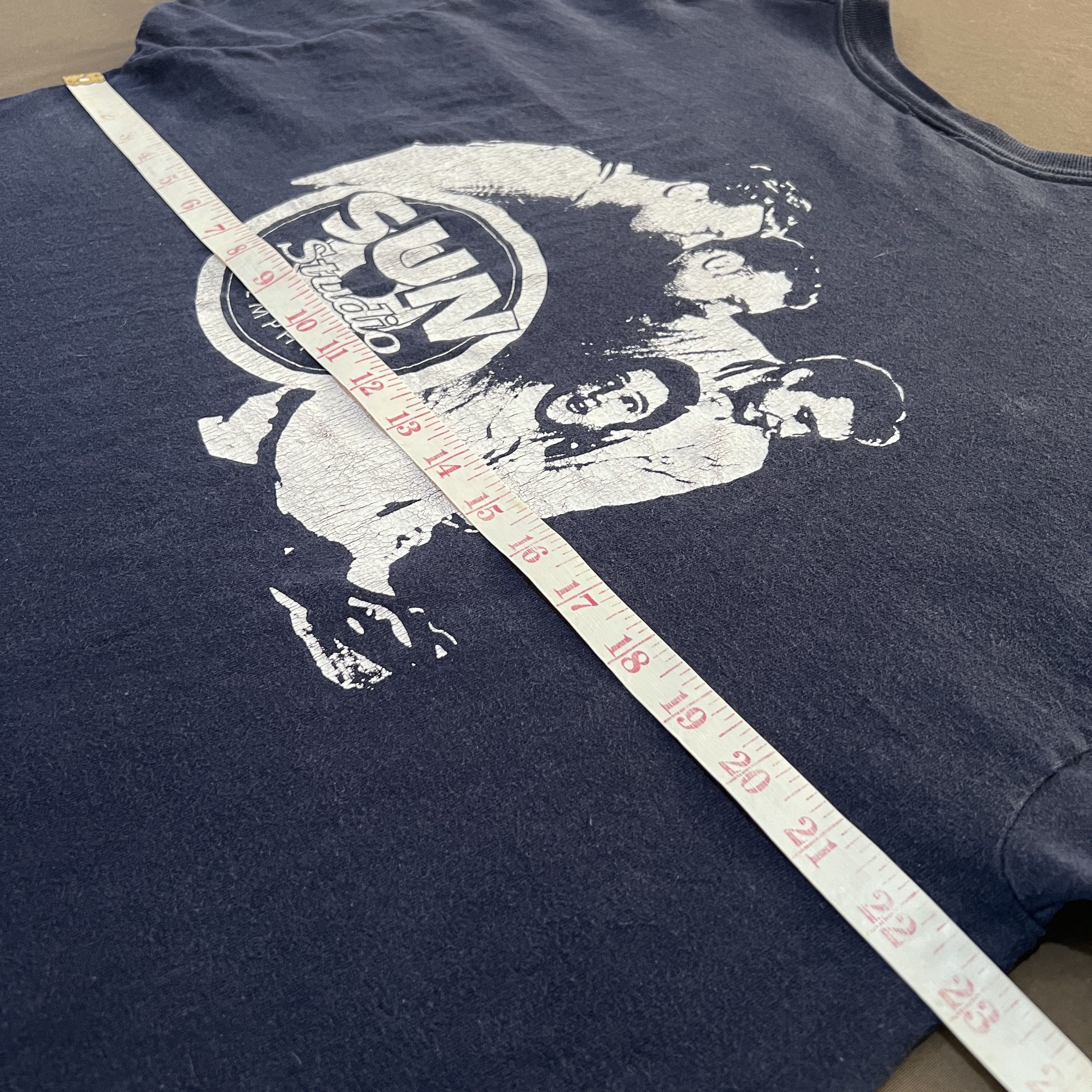 Band Tees × Vintage Vintage Y2K Sun Studio Elvis Cash Rock and roll Tee Faded Size US XL / EU 56 / 4 - 7 Thumbnail