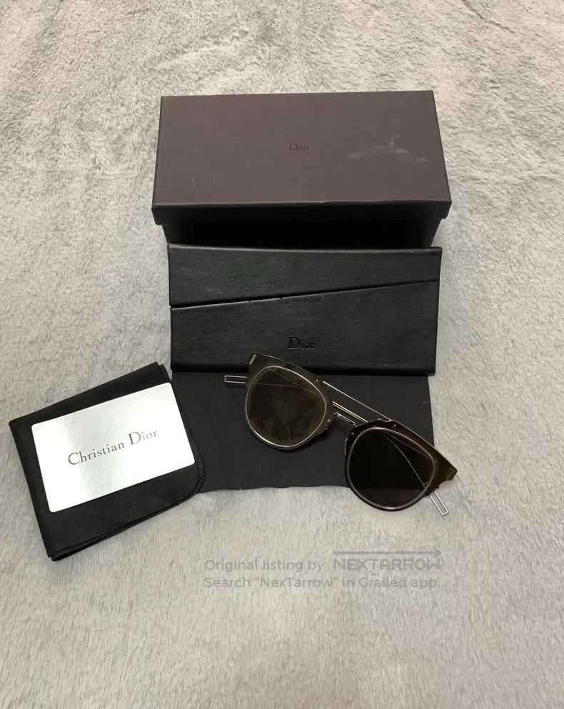 Dior Dior Black Silver Leg Sunglasses Size ONE SIZE - 1 Thumbnail