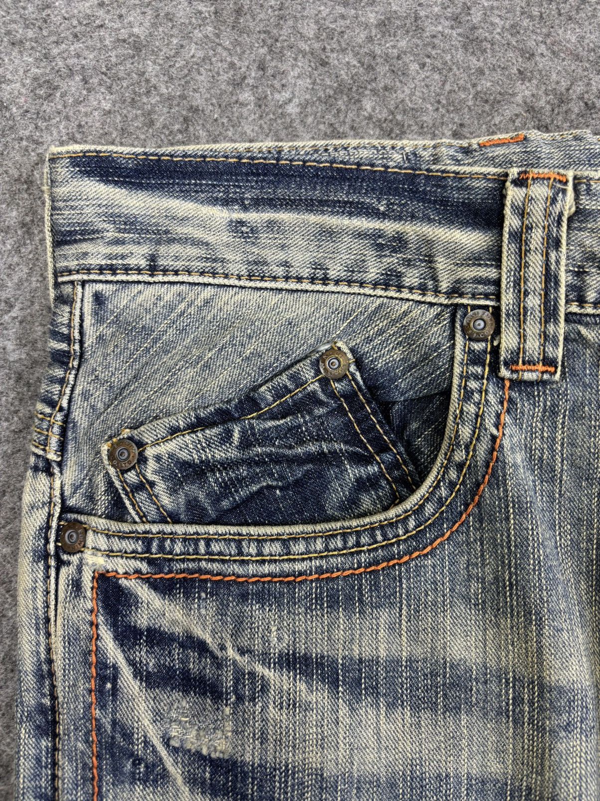 Edwin EDWIN XVS Japan Light Wash Distressed Flare Denim F944 Size US 30 / EU 46 - 6 Thumbnail