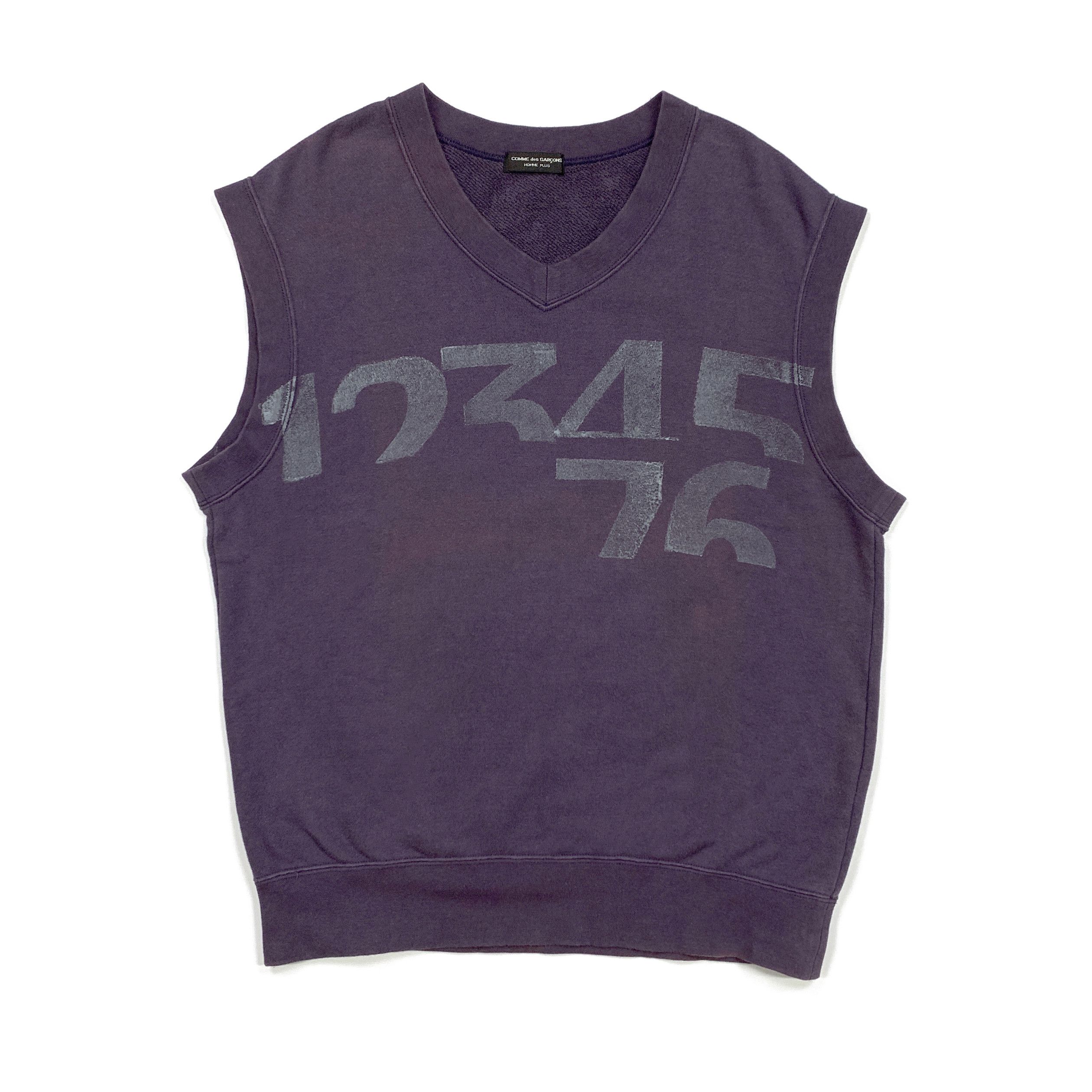 Comme des Garcons Homme Plus 1995 Numbers Sweat Vest Size US S / EU 44-46 / 1 - 1 Thumbnail