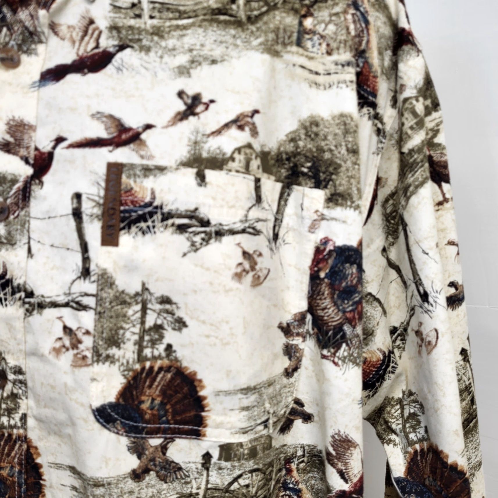 Vintage Legendary Whitetails Turkey Shirt Mens XL Button-Up Long Sleeve Hunting Shirt Size US XL / EU 56 / 4 - 5 Thumbnail