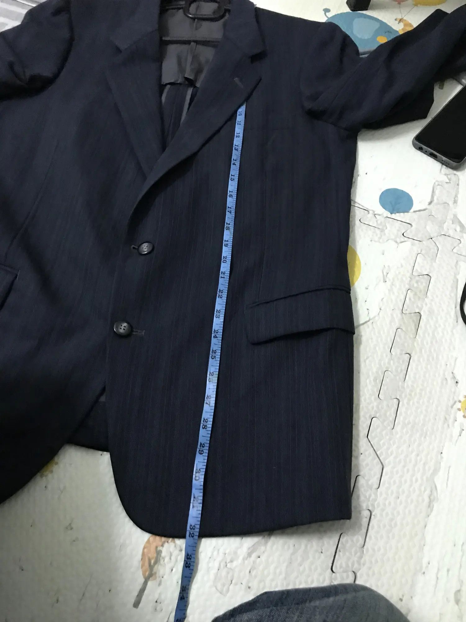 Saint Laurent Paris Saint Laurent Stripes Wool Jacket Size US L / EU 52-54 / 3 - 6 Thumbnail