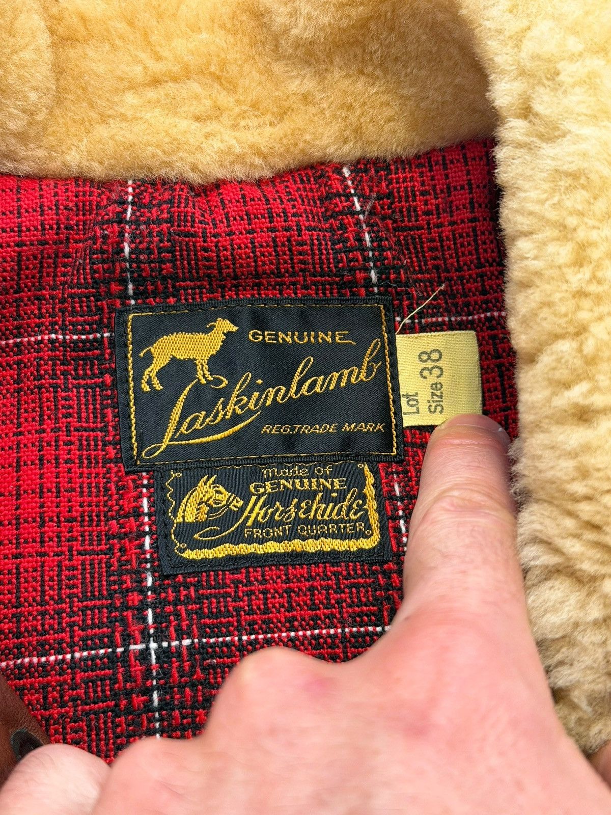 Toyo Enterprises 1930’s Laskinlamb Horsehide Re-edition Grizzly Sherpa Jacket Size US M / EU 48-50 / 2 - 5 Thumbnail