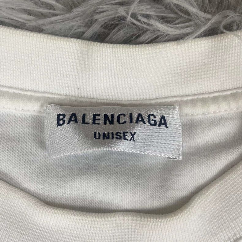 Balenciaga Balenciaga White embroidered logo short sleeves Size US L / EU 52-54 / 3 - 8 Thumbnail