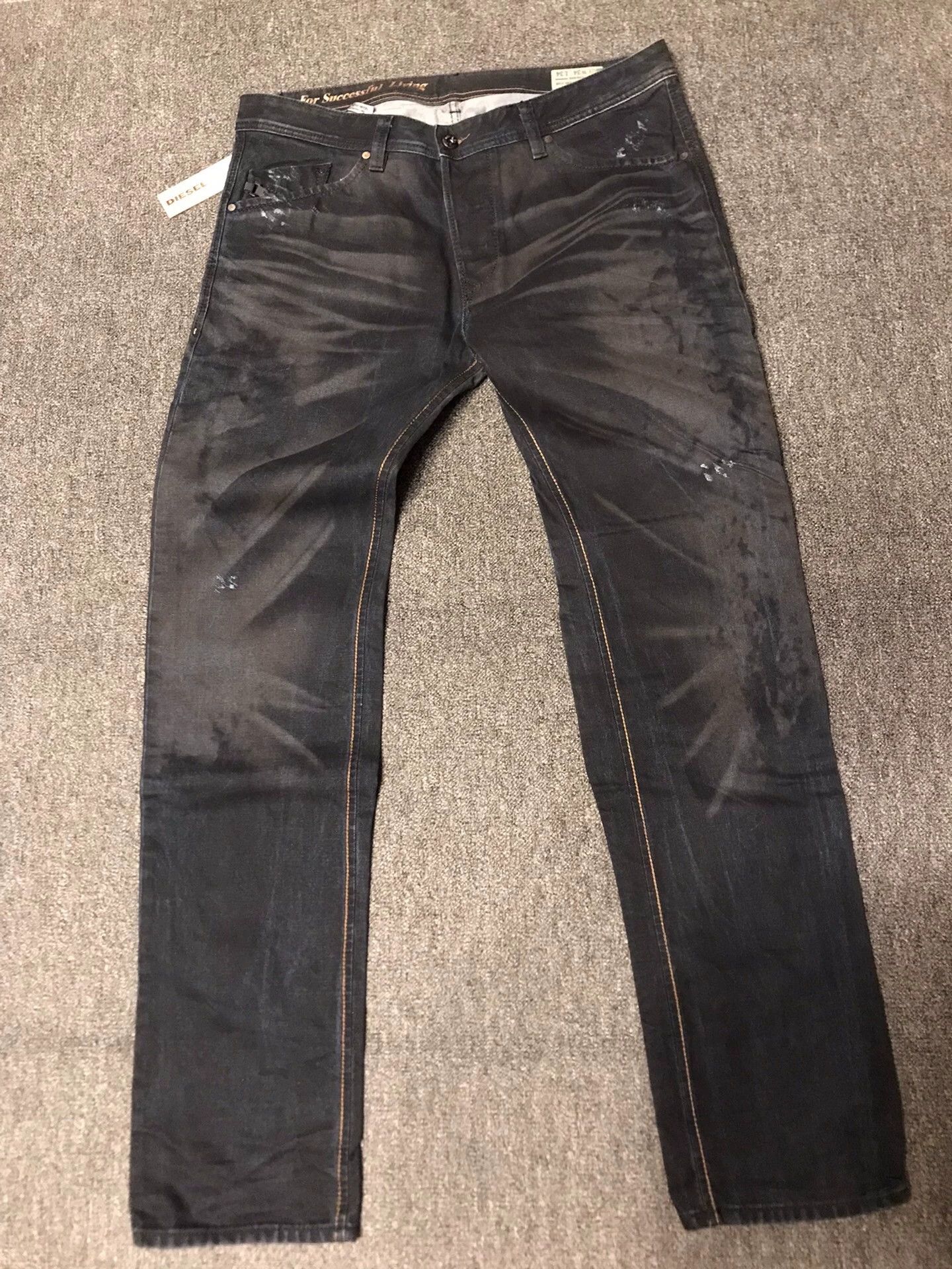 Diesel Diesel New 34W Italy Distressed Jeans Size US 34 / EU 50 - 1 Thumbnail
