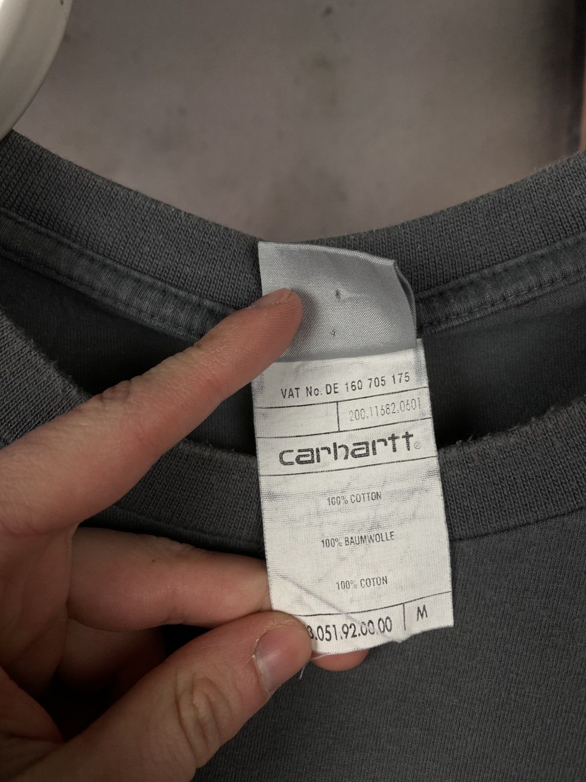 Carhartt 🔥Vintage 90s Sweatshirt Long Sleeve Carhartt Big Logo Tee🔥 Size US M / EU 48-50 / 2 - 14 Thumbnail