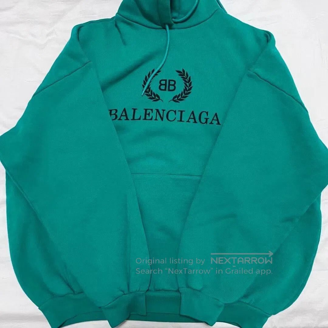 Balenciaga balenciaga lake green hoodie sweatshirt. Size US M / EU 48-50 / 2 - 1 Thumbnail