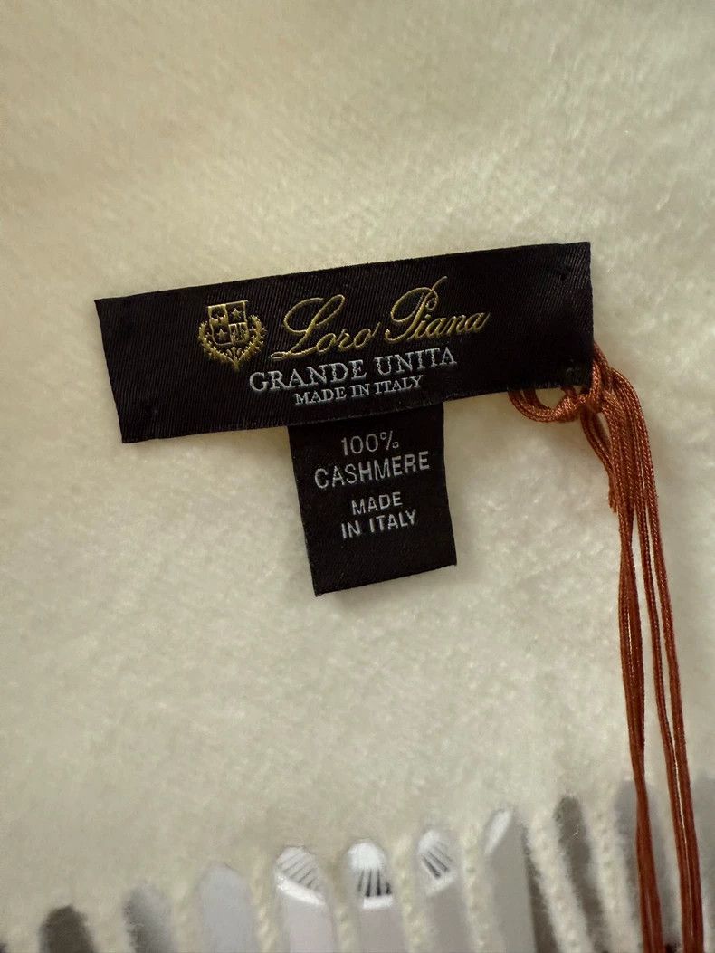 Loro Piana LORO PIANA Flocked decorative wool scarf Size ONE SIZE - 2 Thumbnail
