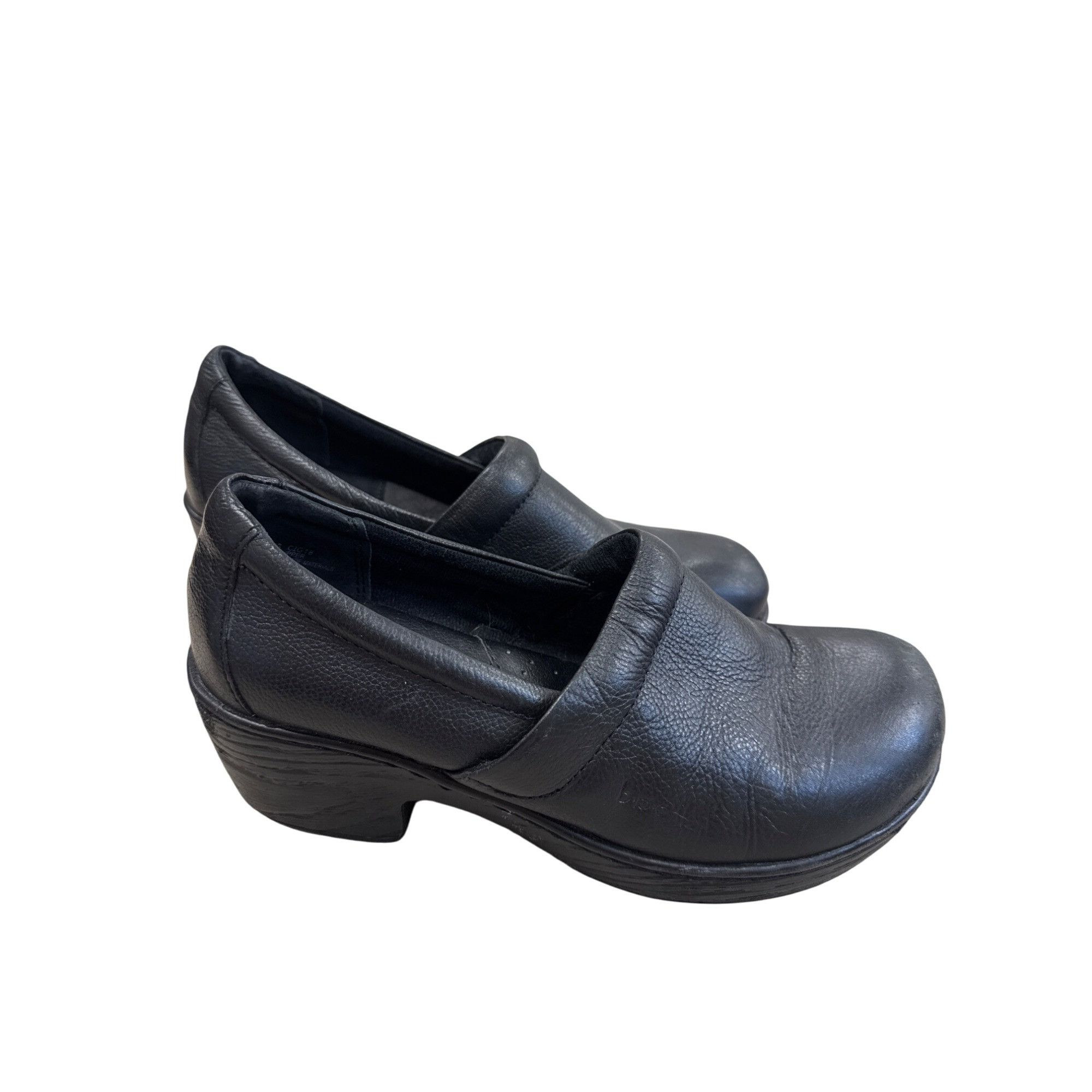 Boc B.OC Womens Black Leather Clogs Mules 7M SKU 7484 Size US 7 / IT 37 - 4 Thumbnail