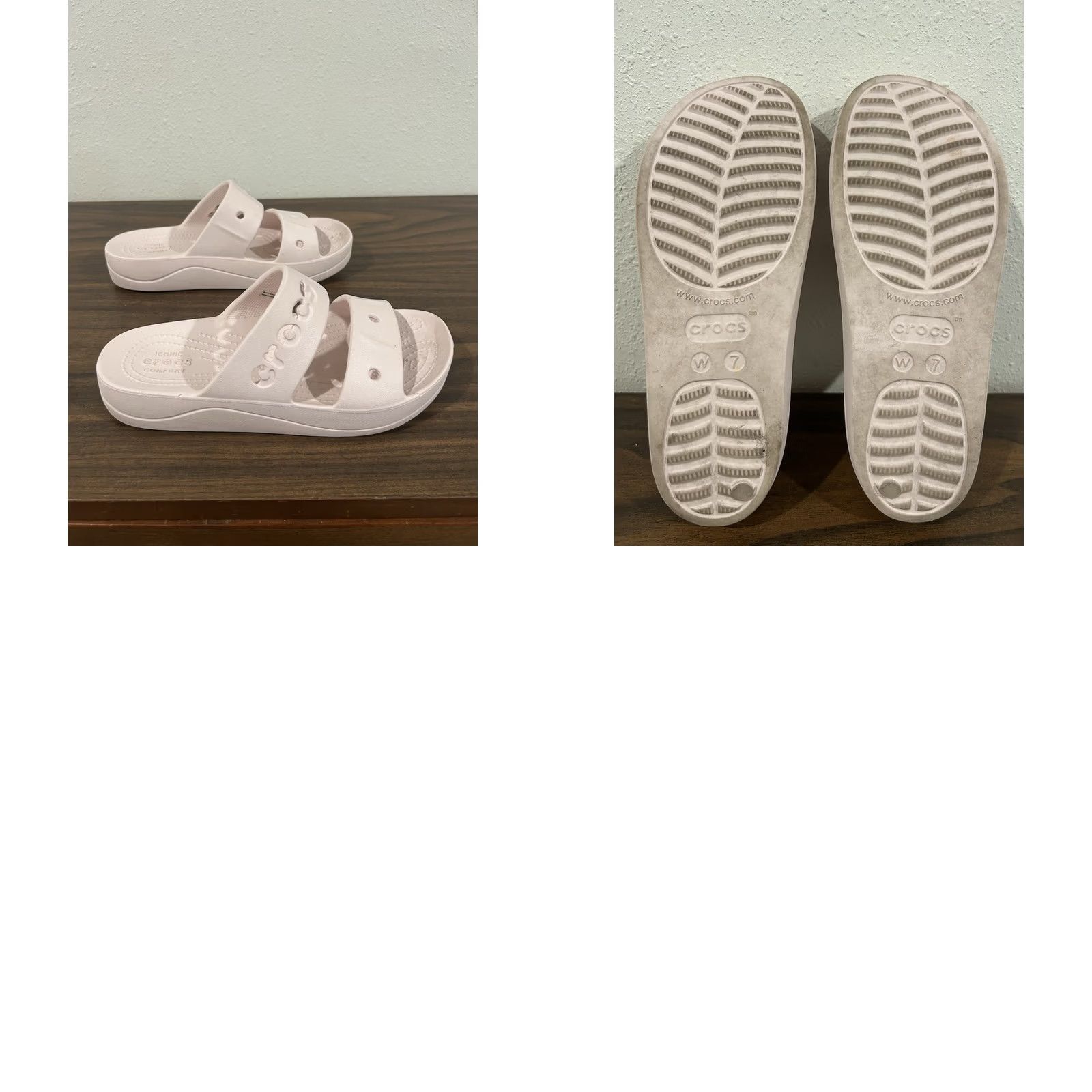 Crocs Crocs Baya Platform Slide Sandals Womens Size 7 Pink Slip On Size US 7 / IT 37 - 8 Thumbnail