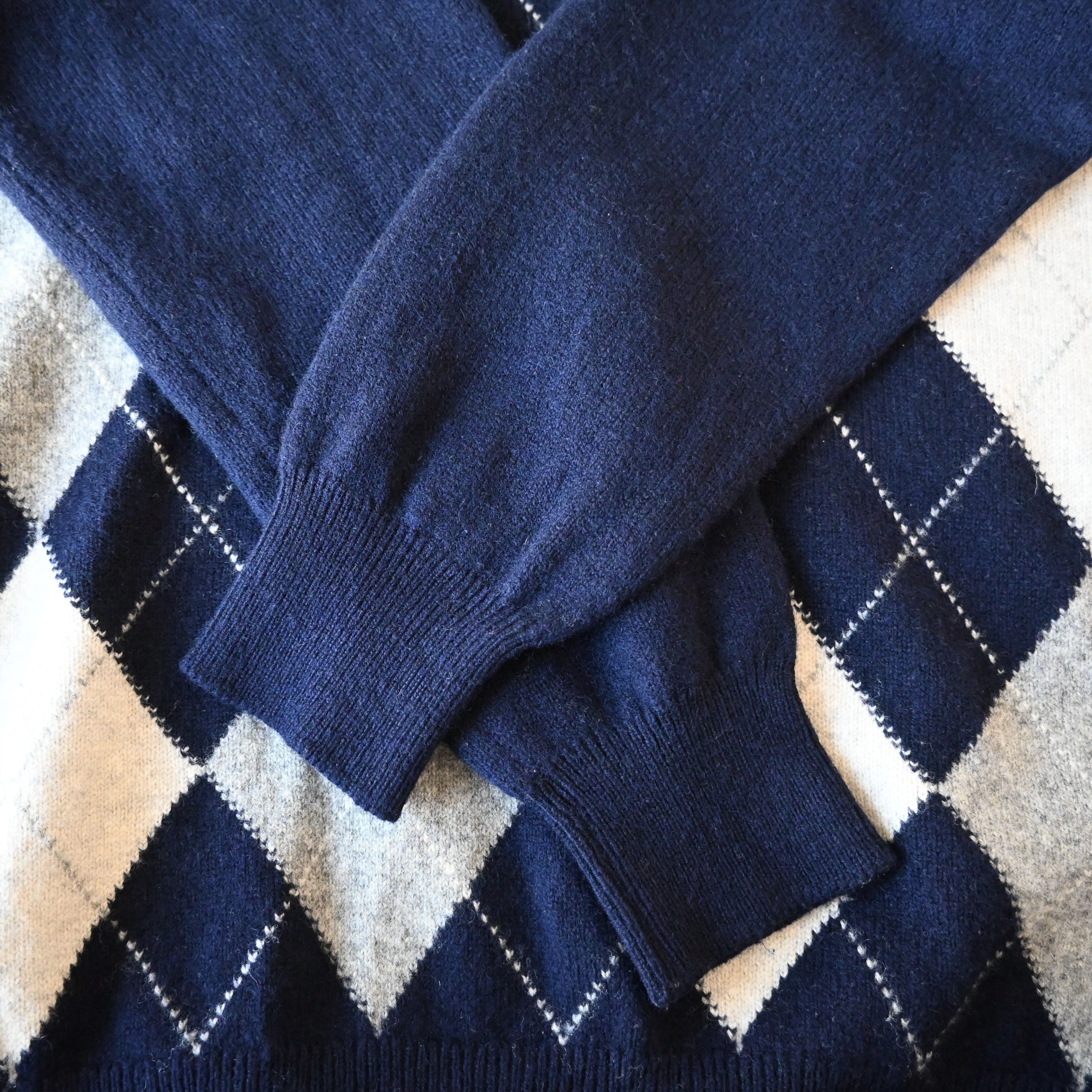 Vintage VTG 1990s BRAEMAR argyle pure wool sweater, made in Scotland Size US S / EU 44-46 / 1 - 11 Thumbnail