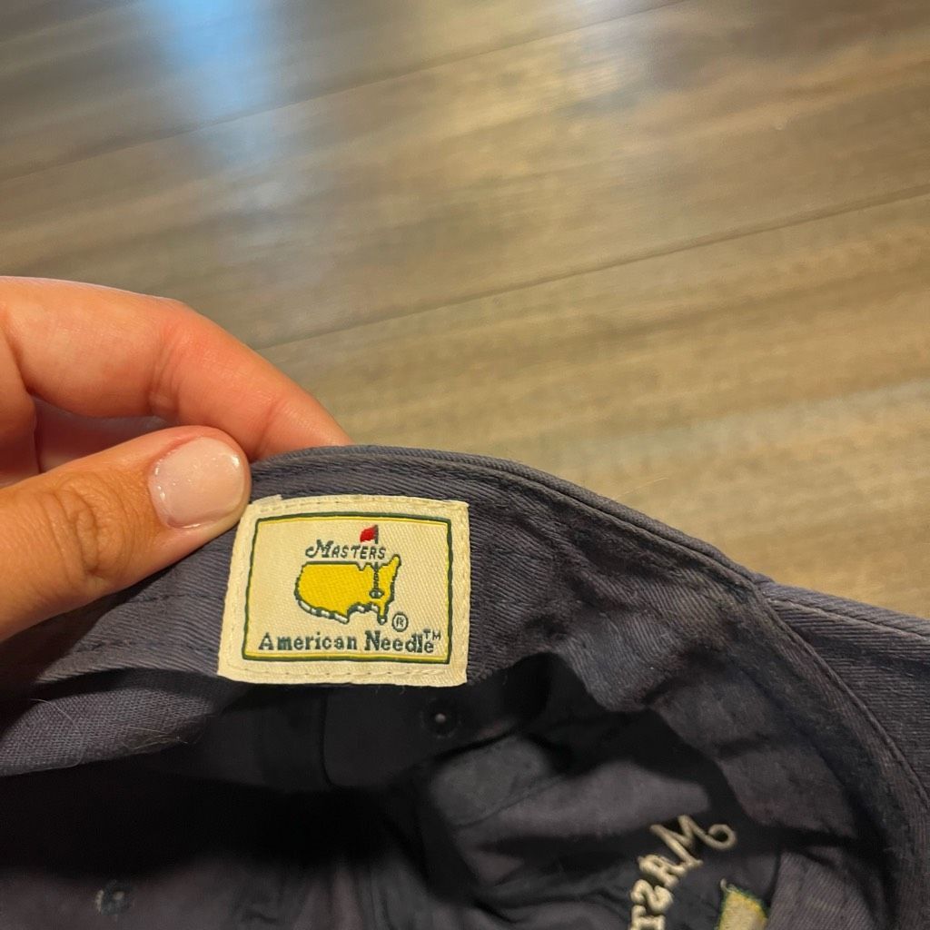 The Masters Masters Golf Grey Casual Athletic Strapback Hat Size ONE SIZE - 6 Thumbnail