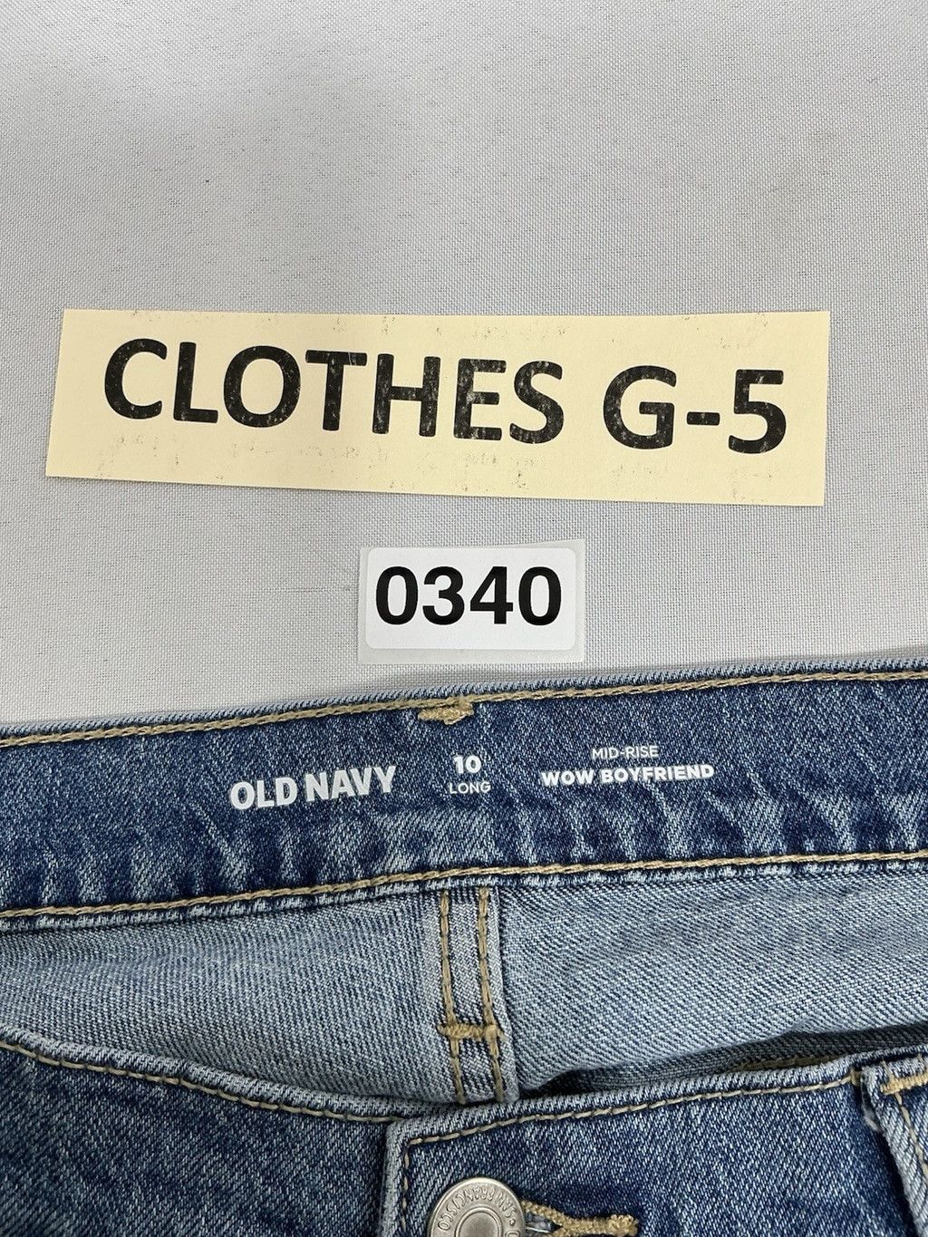 Old Navy Womans Old Navy Boyfriend Blue Jeans Size 10 Long Straight Size 32" / US 10 / IT 46 - 3 Thumbnail