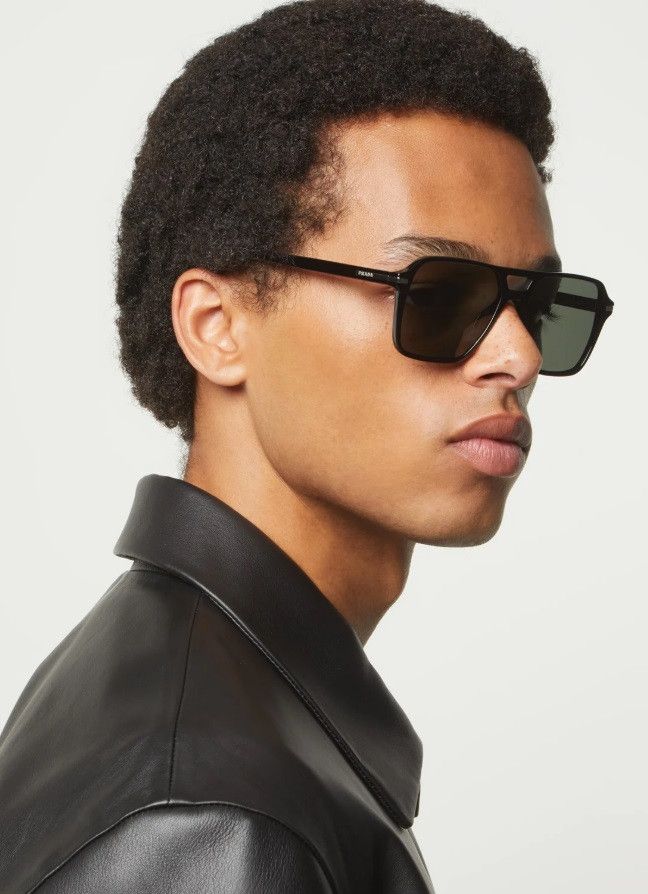 Prada Prada Men Sunglasses Pilot PR20YS 1AB03R NEW AUTHENTIC Size ONE SIZE - 13 Thumbnail