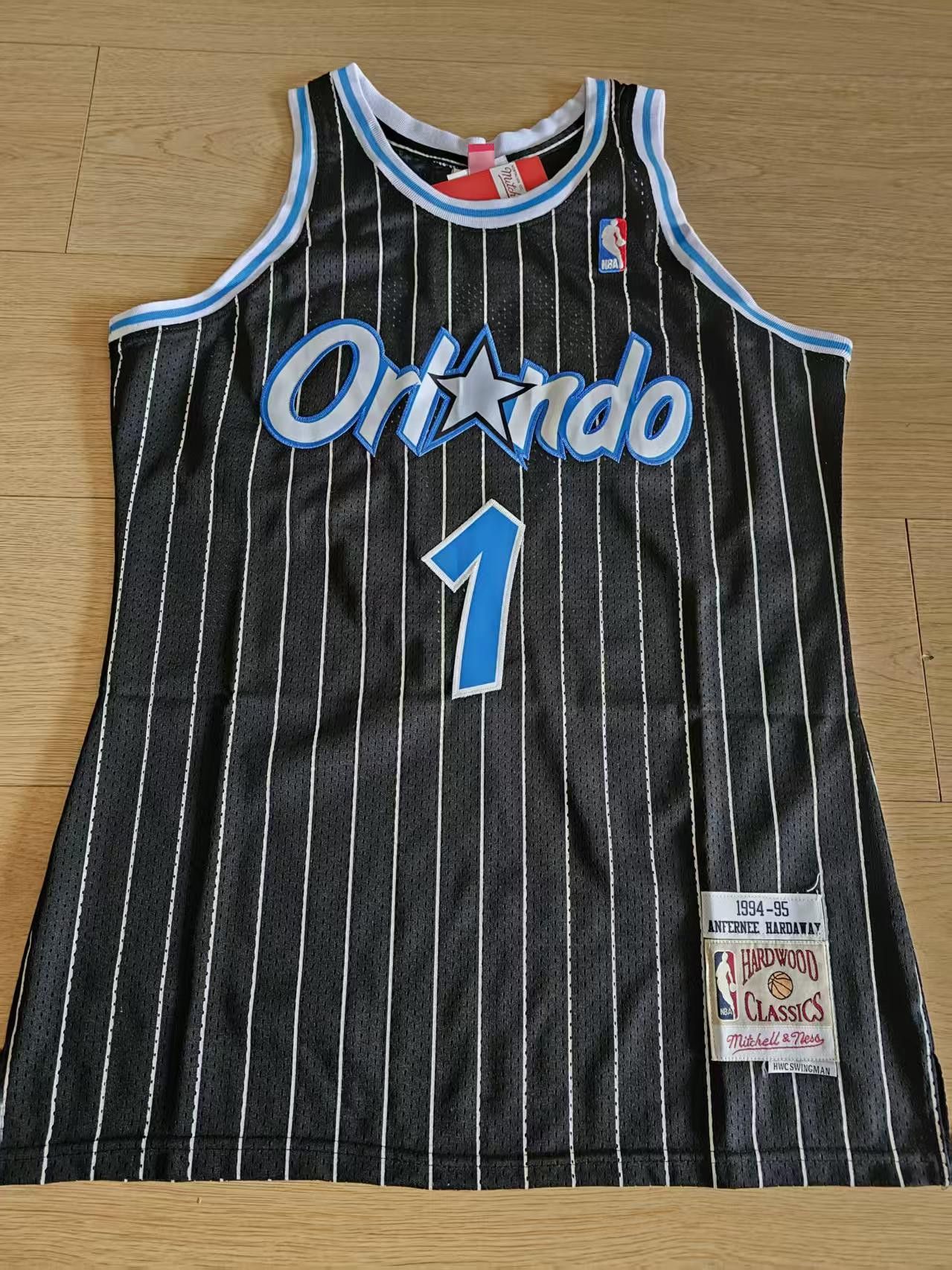 NBA 1994 95 Orlando Magic #1 Hardaway Jersey Size US XL / EU 56 / 4 - 1 Thumbnail