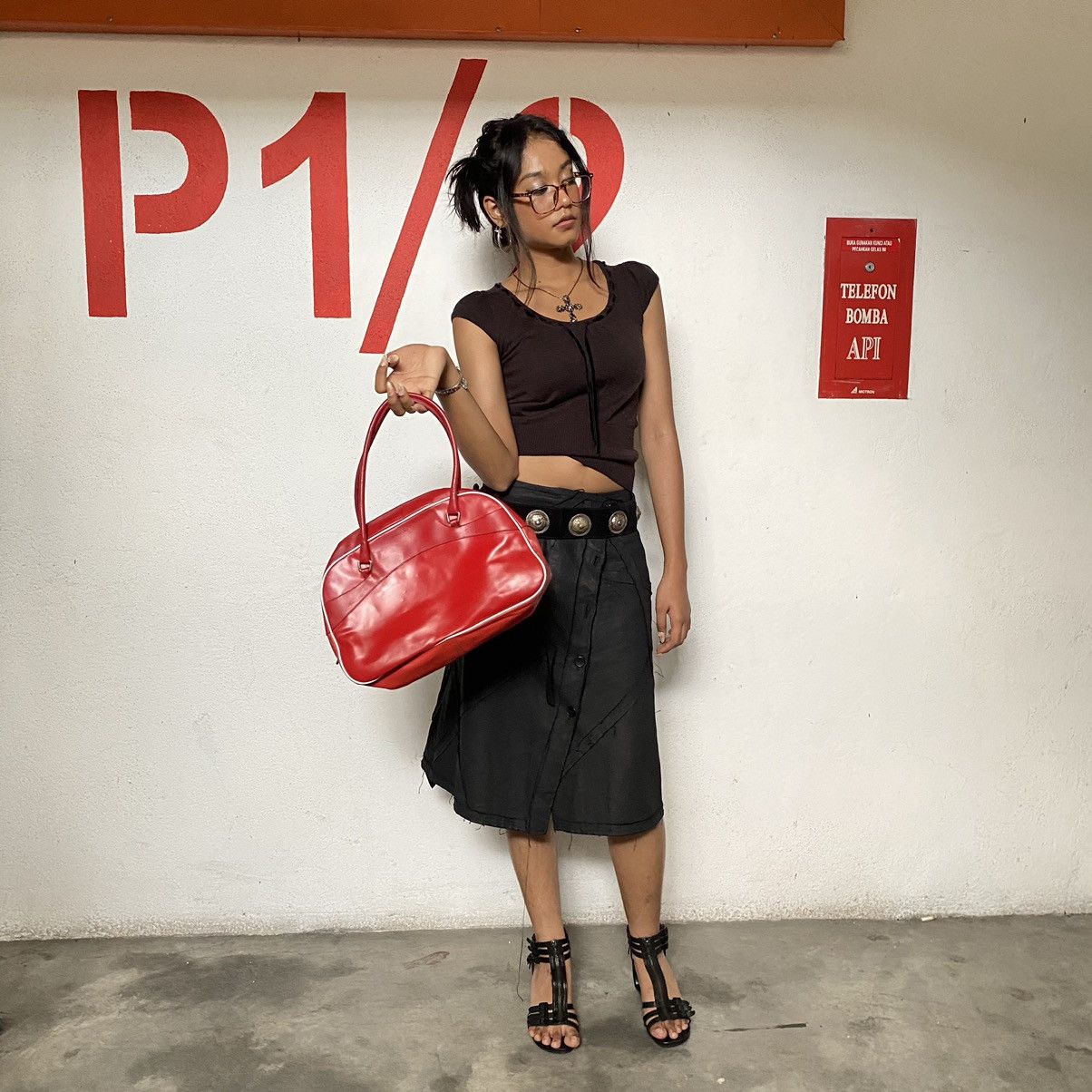 Prada SS2000 Prada Vitello Easy bowling Bag Size ONE SIZE - 2 Thumbnail
