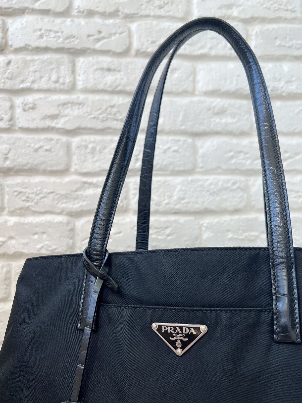 Prada Prada Black Nylon Tessuto & Coco Lock & Key Shoulder Bag Size ONE SIZE - 3 Thumbnail