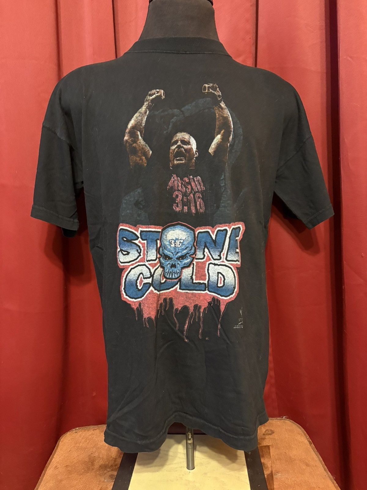 WWF Vintage WWF WWE Stone Cold Steve Austin Tshirt 90s Wrestling Size US XL / EU 56 / 4 - 1 Thumbnail