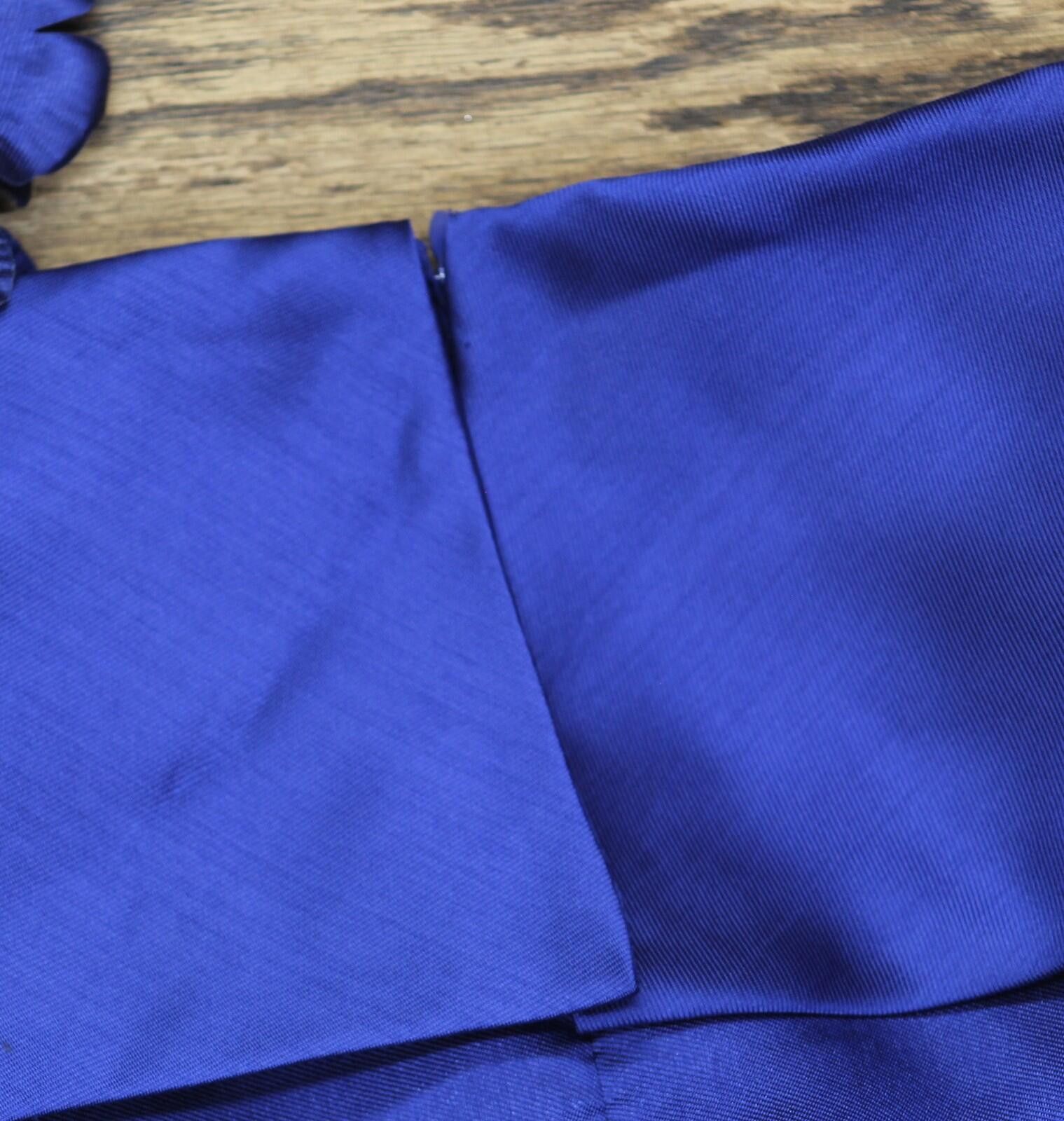 Other Nwt Alex Evenings Sleeve Midi Dress Bright Royal Blue 10 Size L / US 10 / IT 46 - 9 Thumbnail