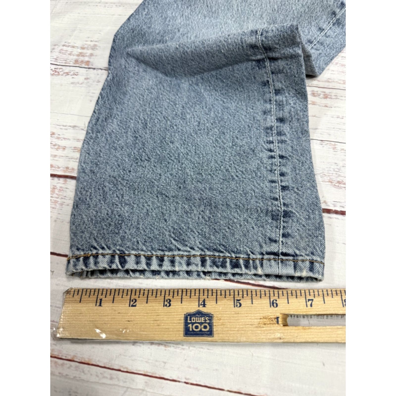 Asos ASOS Design Jeans Five Pockets Straight Leg Denim Blue 34 Mens Regular Sized 28 Inseam Wide Baggy Size US 34 / EU 50 - 5 Thumbnail