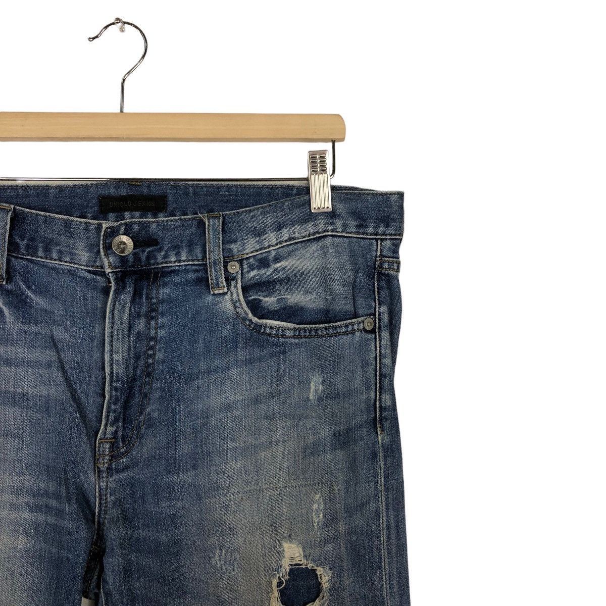 Japanese Brand 🔥RARE PUNK STYLE DISTRESSED DENIM UNIQLO JEANS JAPAN MADE Size US 34 / EU 50 - 5 Thumbnail