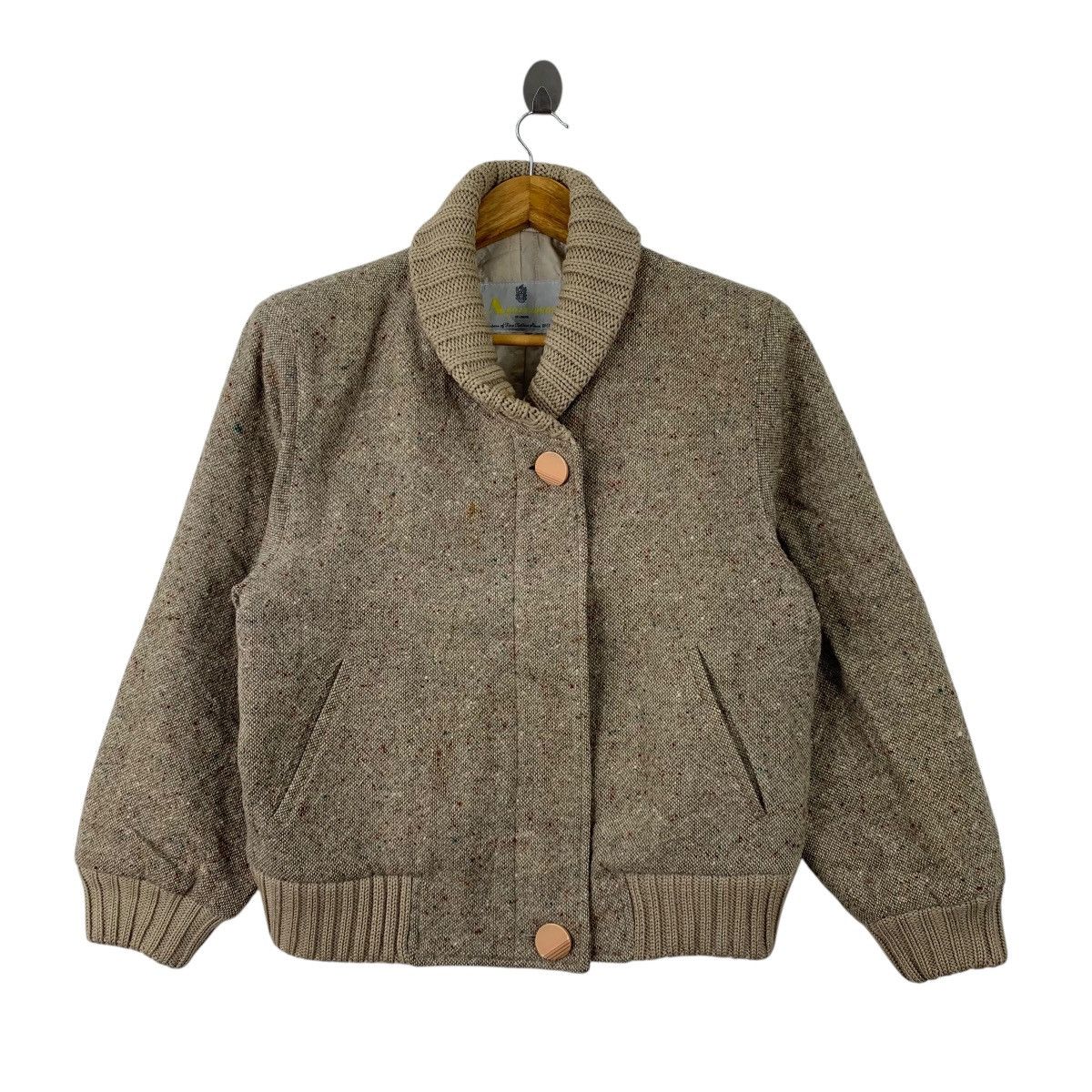 Aquascutum × Vintage Vintage AQUASCUTUM Casualwear Wool Bomber Jacket Size US L / EU 52-54 / 3 - 1 Thumbnail