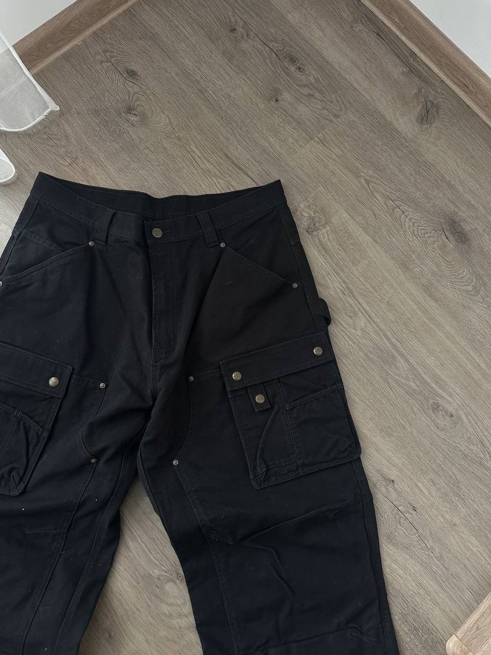 Carhartt × Carhartt Wip × Vintage Vintage Carhartt Double Front Work Black Pocket Pants Size US 34 / EU 50 - 10 Thumbnail