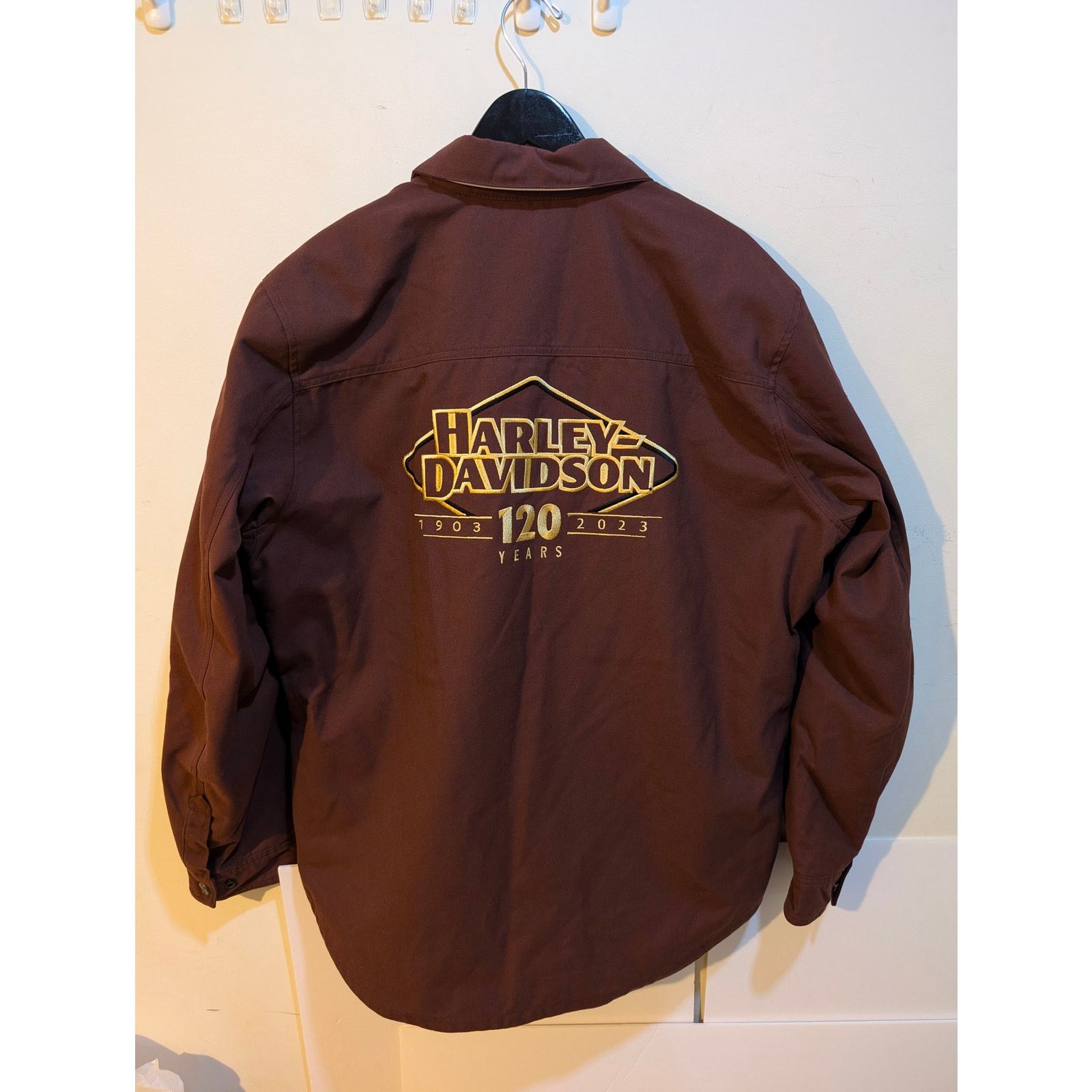 Harley Davidson Harley Davidson Anniversary Red Logo Riding Jacket Sz XL Size US XL / EU 56 / 4 - 6 Thumbnail