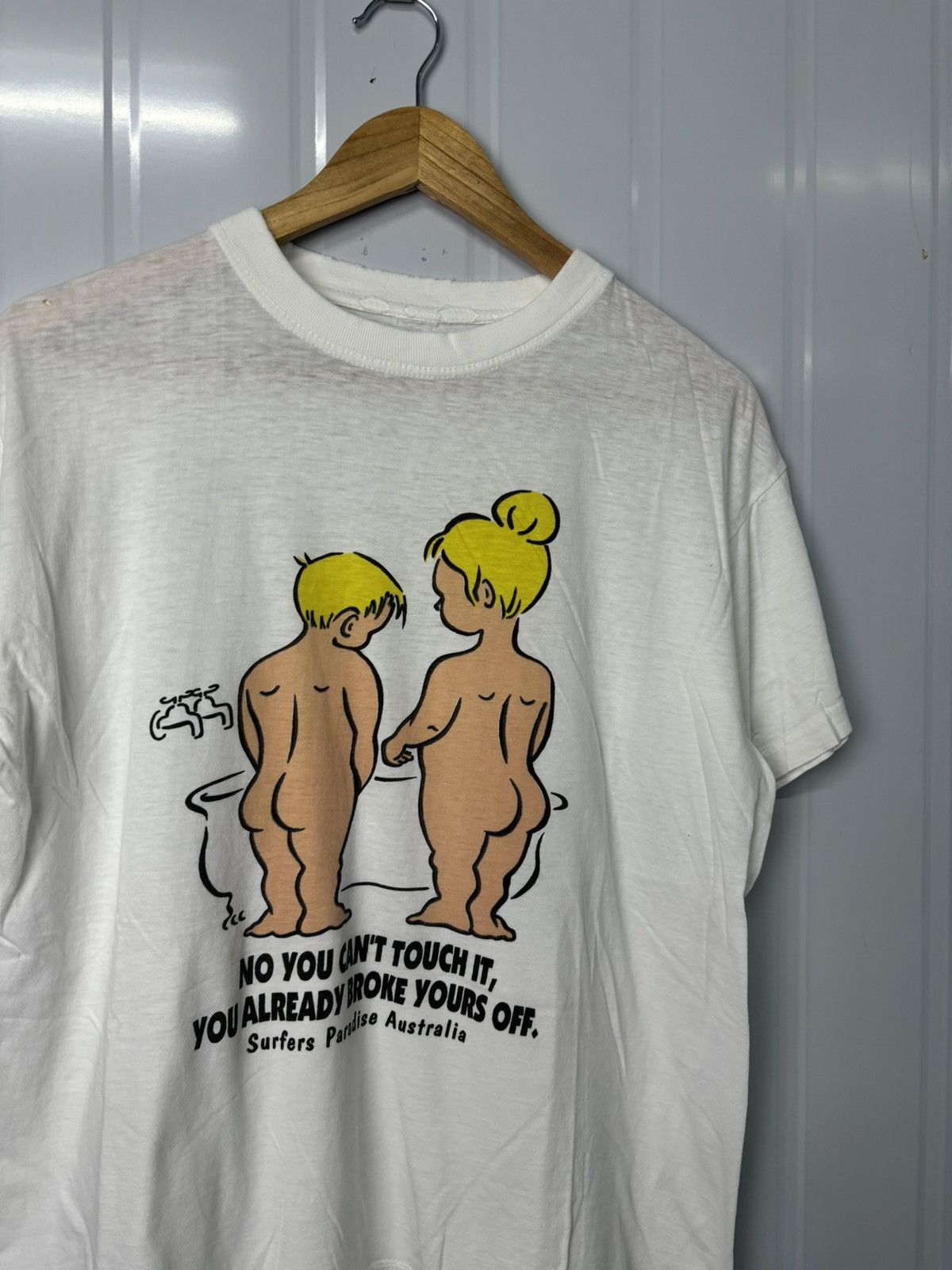 Vintage RARE! Vintage 90’s Art Humor Tee Baby Size US M / EU 48-50 / 2 - 1 Thumbnail