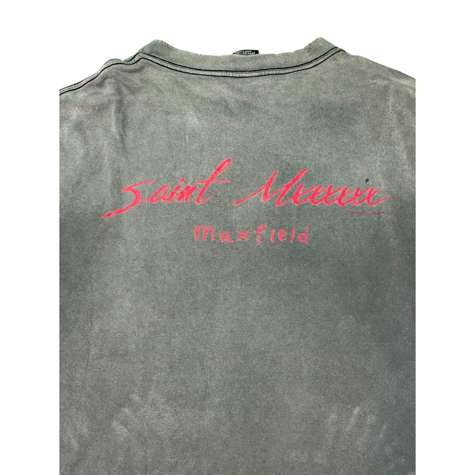 Saint Michael Saint Michael x Maxfield Grey Distressed Tee Size US XL / EU 56 / 4 - 3 Thumbnail