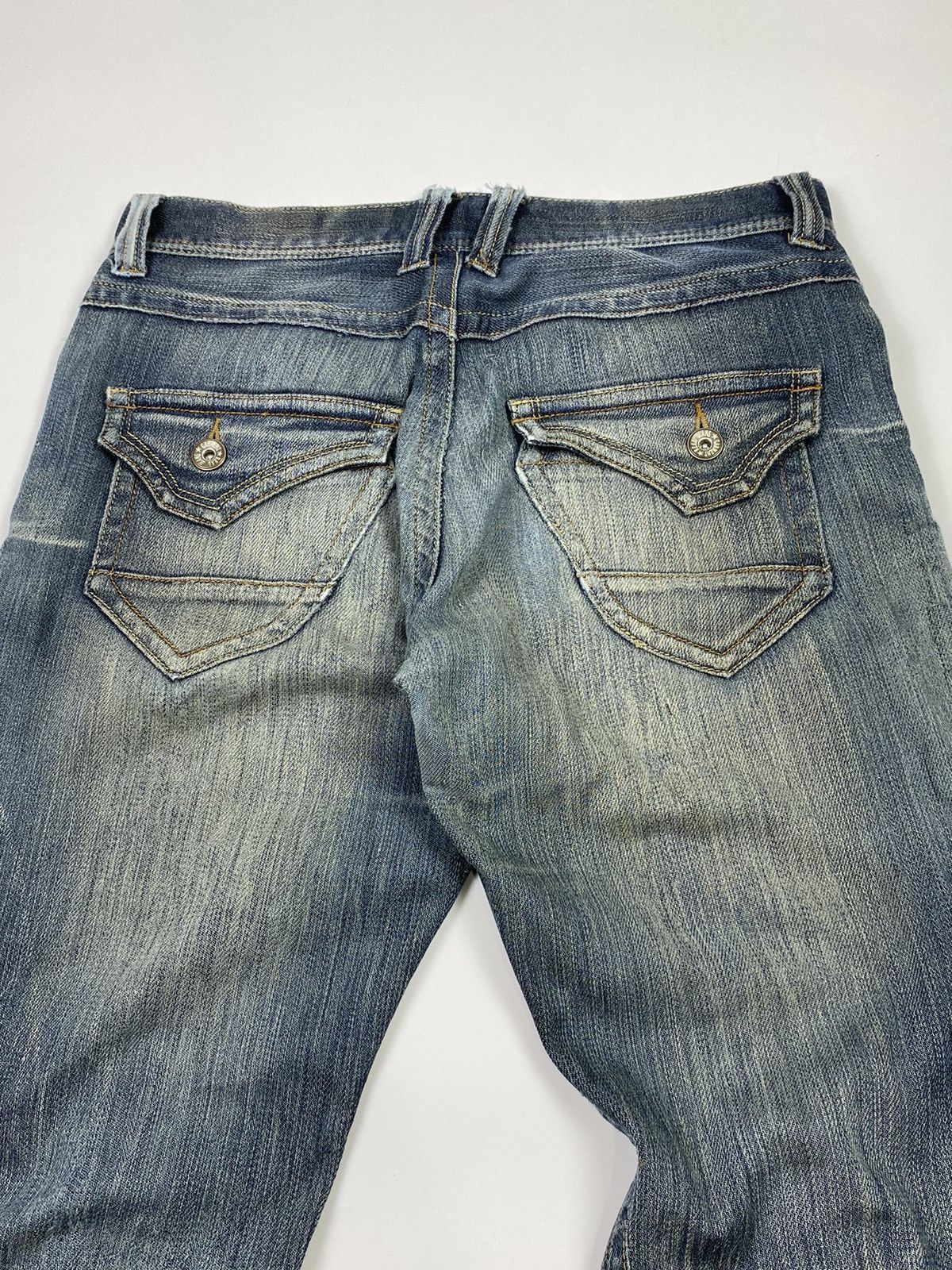 If Six Was Nine × Japanese Brand × Le Grande Bleu (L.G.B.) lace up avail jeans pant ifsixwasnine vkei style Size US 34 / EU 50 - 5 Thumbnail