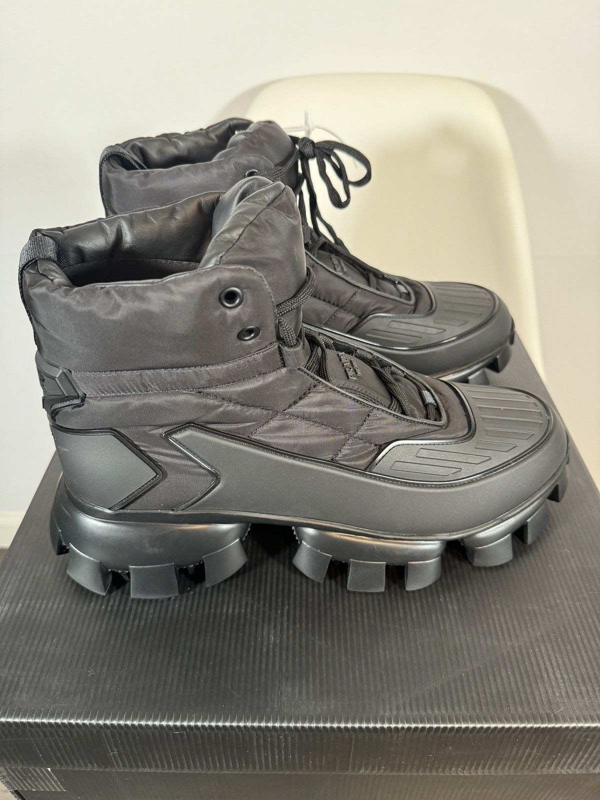 Designer × Prada Prada Men’s Black Cloudbust Thunder High Top Size US 11.5 / EU 44-45 - 1 Thumbnail