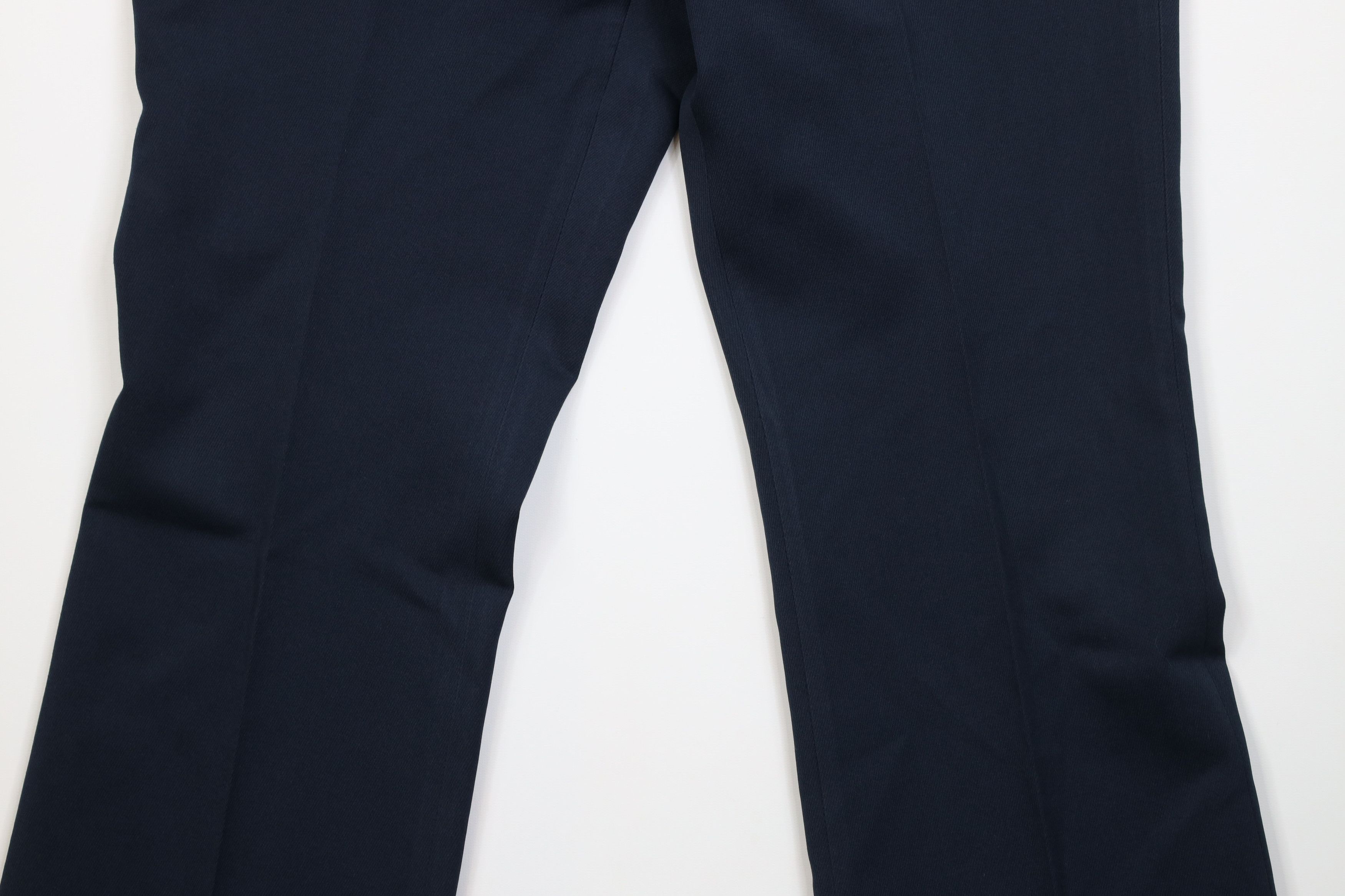 Vintage Vintage 70s Streetwear Flared Wide Leg Chino Pants Navy Blue Size US 36 / EU 52 - 3 Thumbnail
