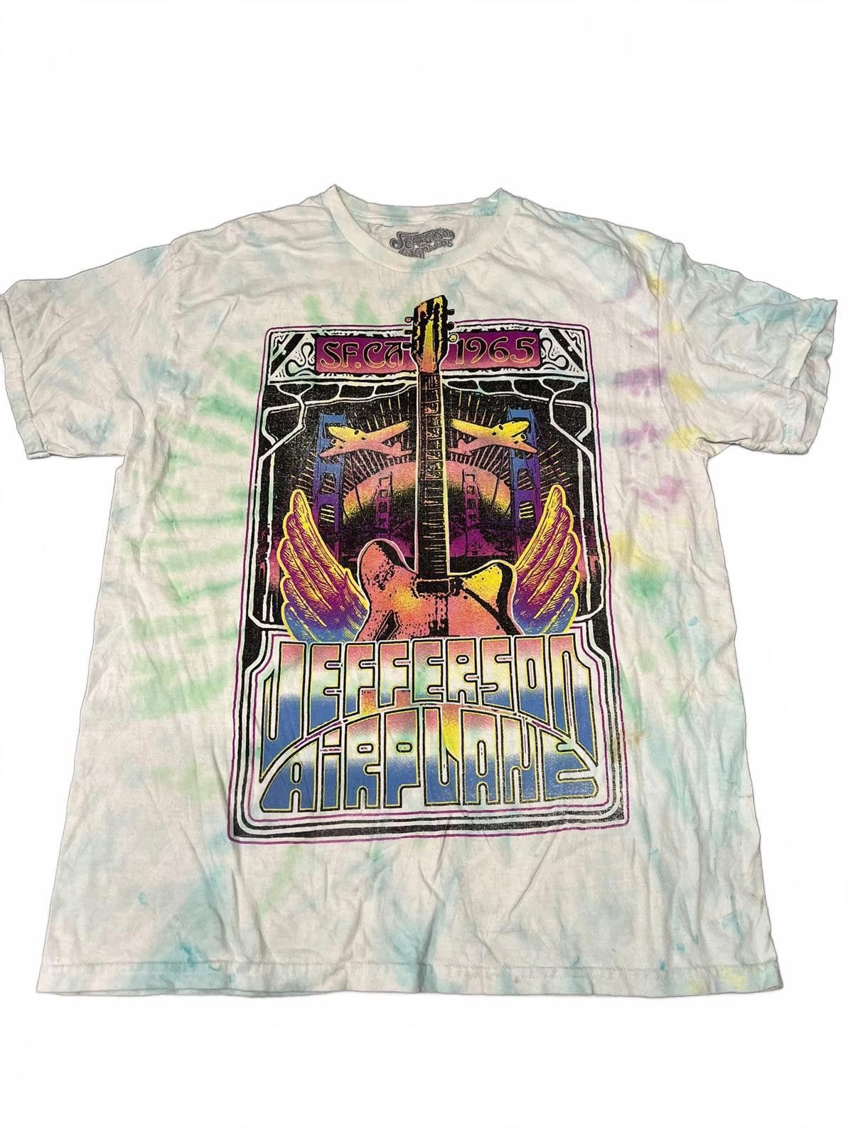 Designer Vintage Jefferson Airplane Tie-Dye T-Shirt - S.F. 1965 Size US L / EU 52-54 / 3 - 1 Thumbnail