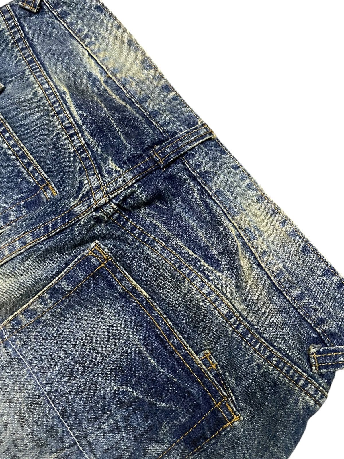 GOSTAR DE FUGA × Hysteric Glamour × Japanese Brand TuoGu Poems Muddy Wash Embroidered Jeans Size US 30 / EU 46 - 22 Thumbnail