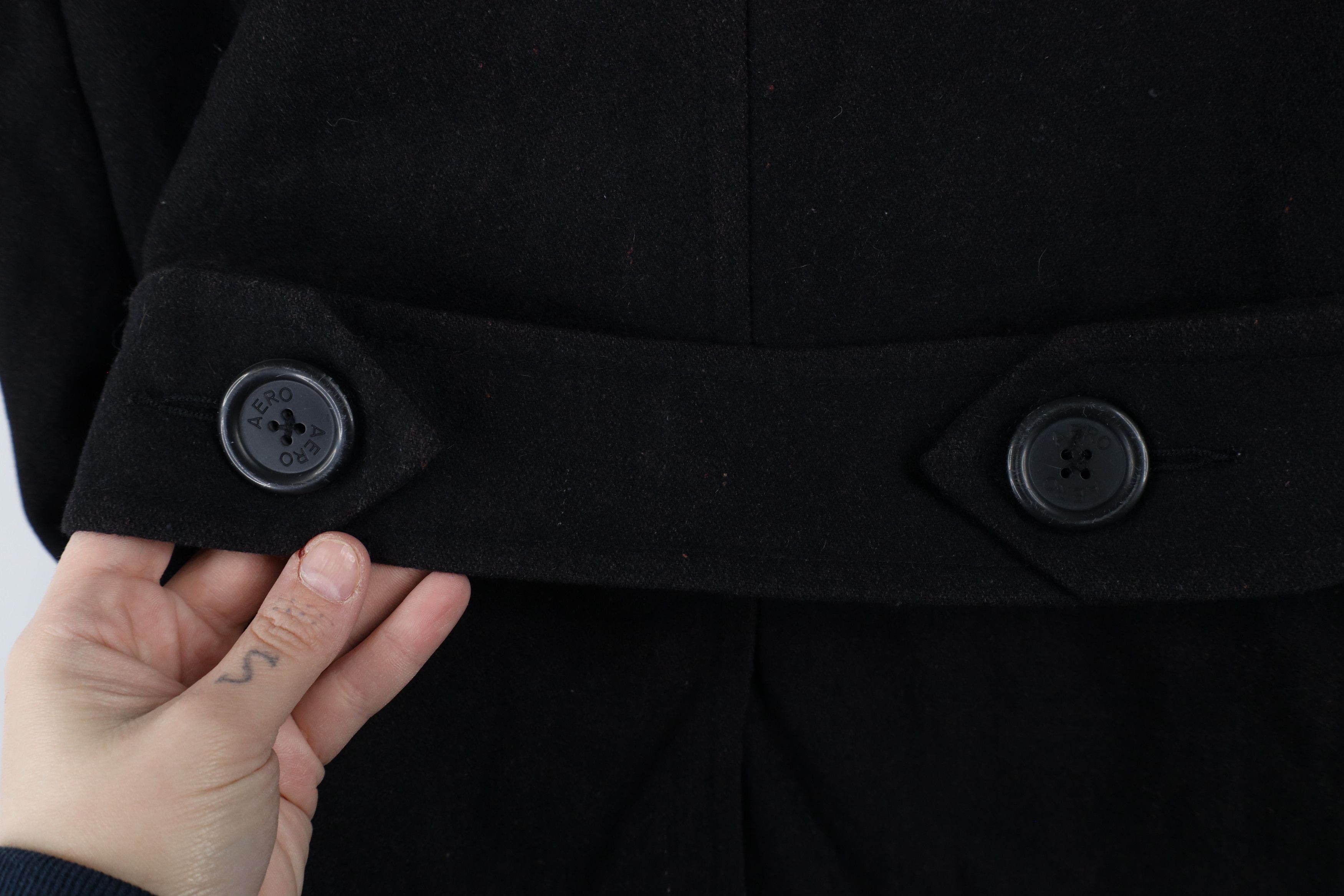 Aeropostale × Vintage Vintage 90s Y2K Aeropostale Babydoll Blend Peacoat Jacket Size L / US 10 / IT 46 - 13 Thumbnail