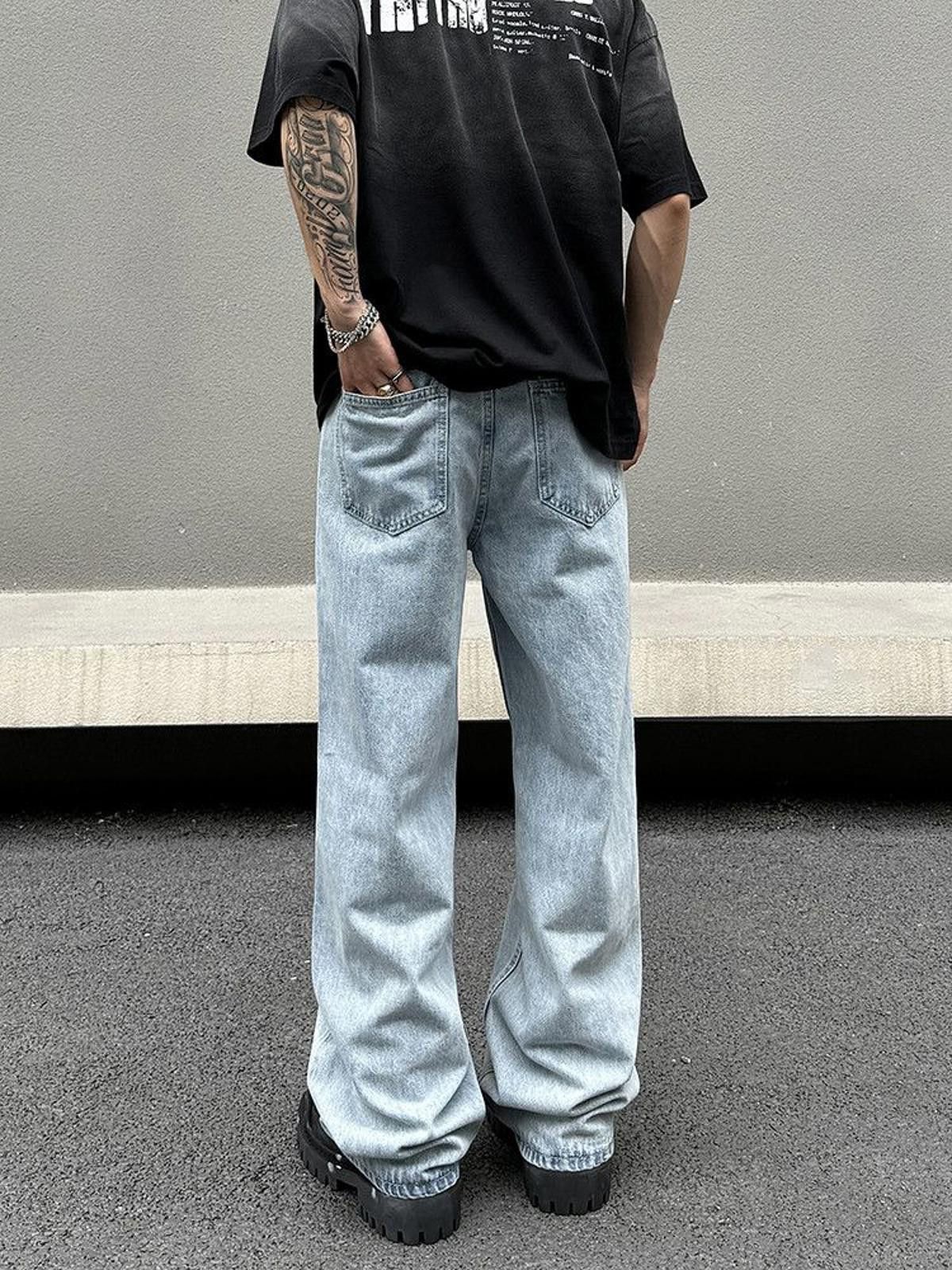 Jean × Vintage Blue Baggy Denim Jeans Size US 32 / EU 48 - 2 Thumbnail