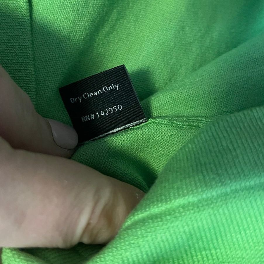 Designer Rondina New York Silk Blend Short Sleeve Green Knit Top M Size M / US 6-8 / IT 42-44 - 6 Thumbnail