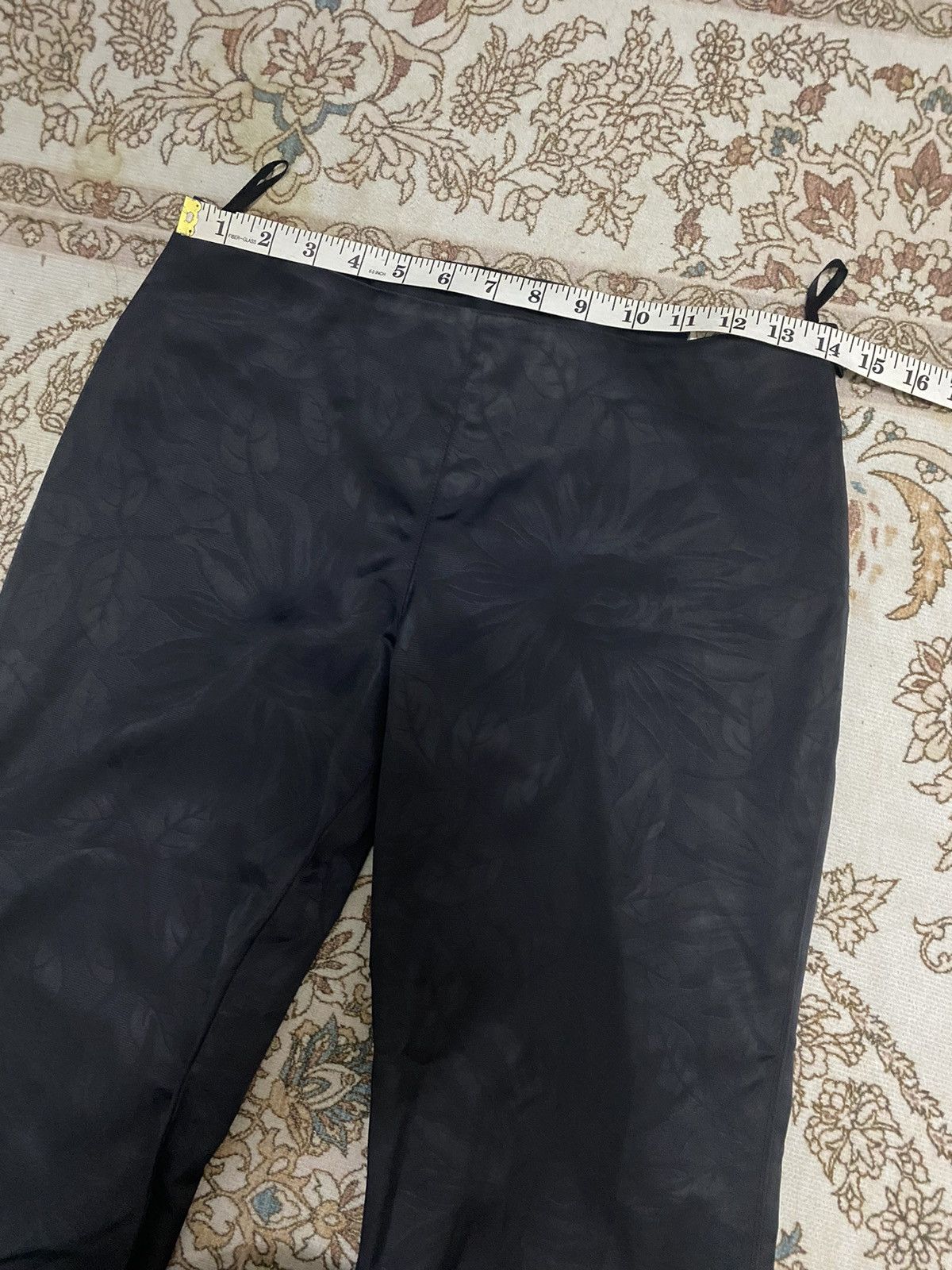 Jean Paul Gaultier Jean Paul Gaultier Femme Waxed Flare Black Flower Motive Size 28" / US 6 / IT 42 - 11 Thumbnail