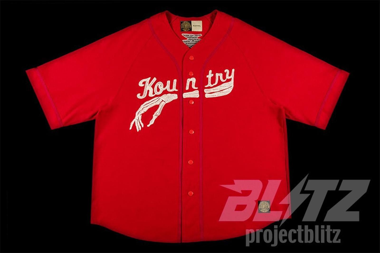 Kapital Kapital Kountry Dense Baseball Bone Jersey Red Size 4 Size US L / EU 52-54 / 3 - 1 Thumbnail
