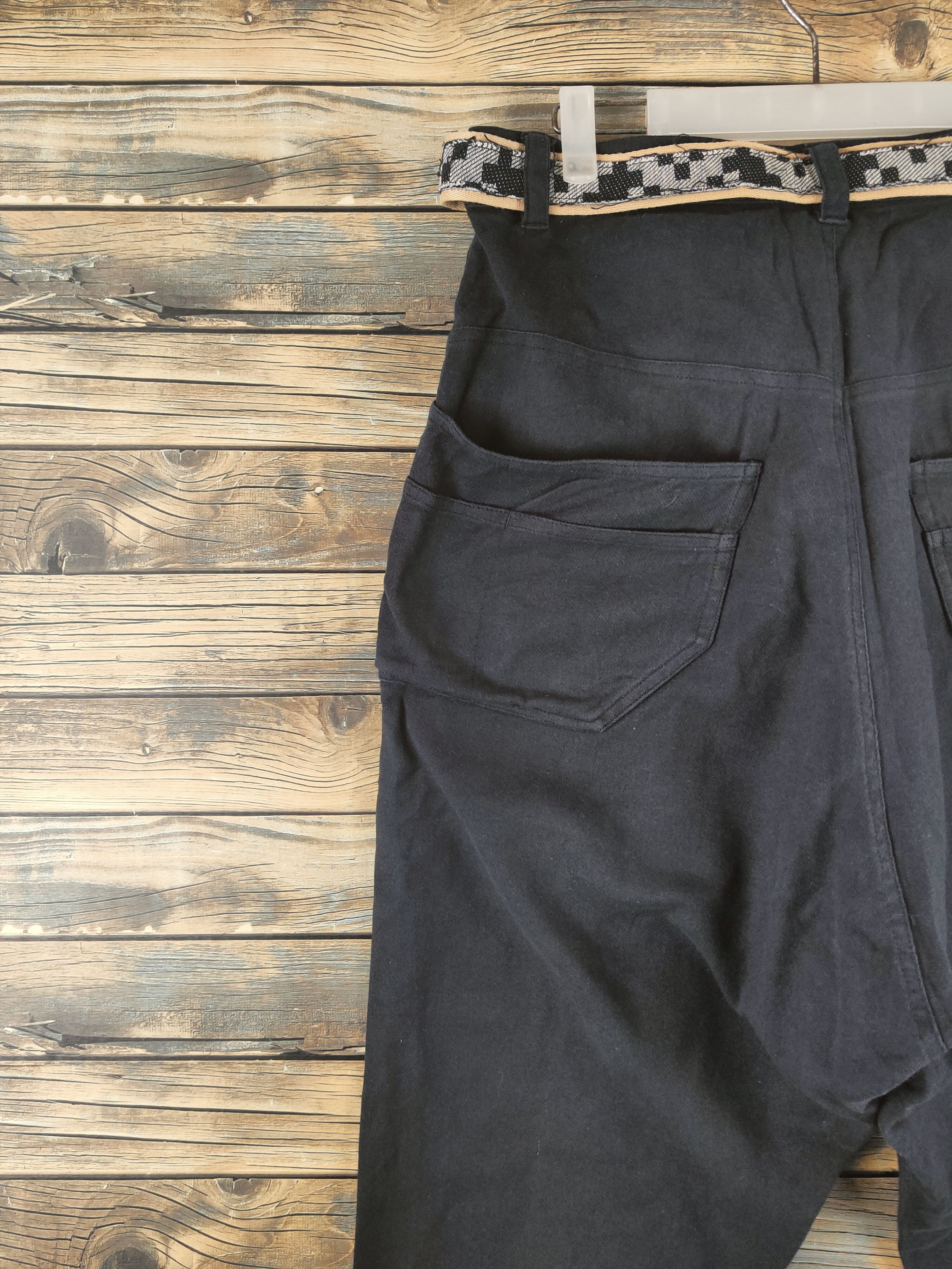 Japanese Brand DL Amina Black Multipocket Baggy Pants #46-339 Size US 32 / EU 48 - 8 Thumbnail