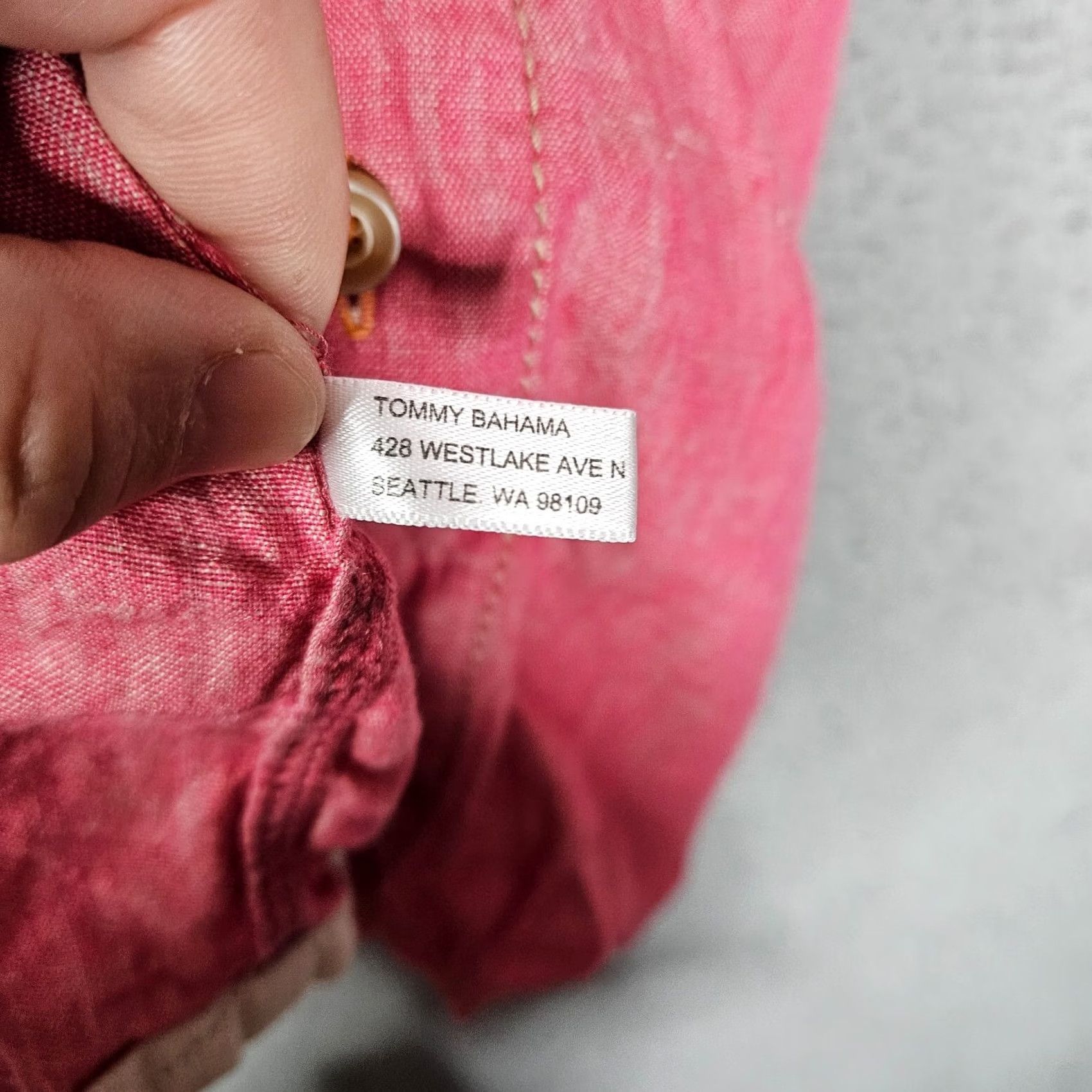 Tommy Bahama Tommy Bahama Shirt Mens Button-Up Linen Pink 2XL Relaxed Casual Beach Hawaiian Long Sleeve Button-Down Size US XXL / EU 58 / 5 - 4 Thumbnail