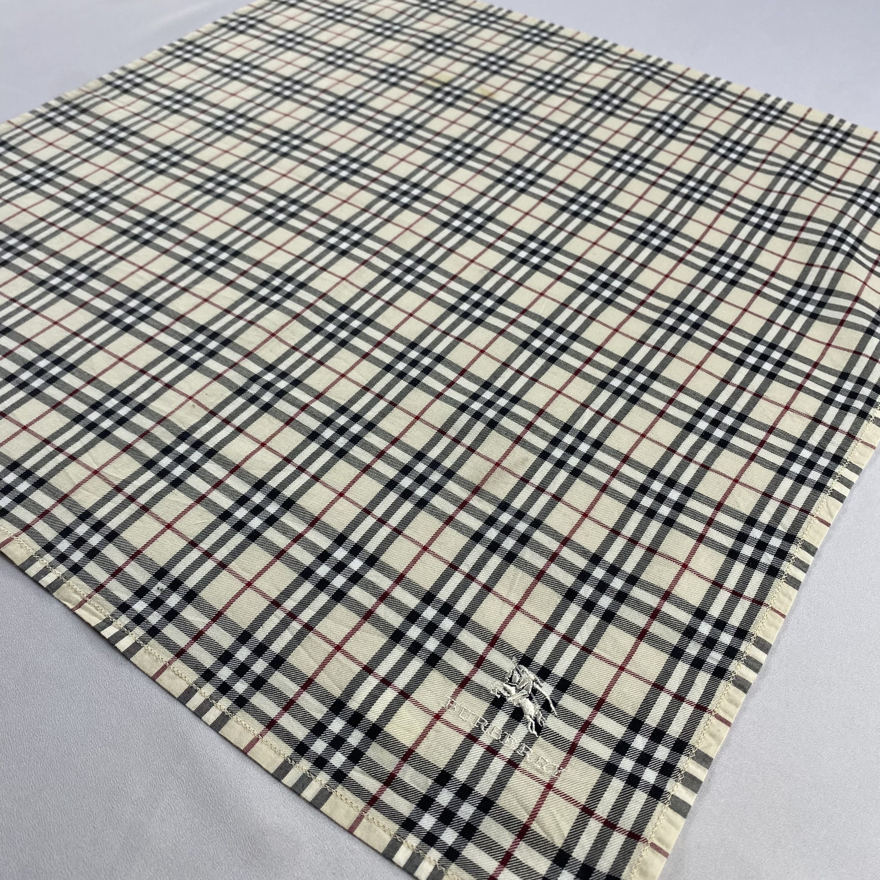 Burberry × Vintage Burberry Handkerchief / Neckerchief / Bandana-P1837 Size ONE SIZE - 2 Thumbnail