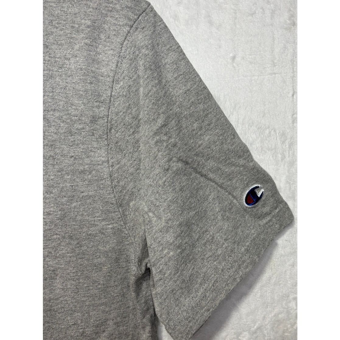 Champion CHAMPION Shirt Men's Grey Logo Short Sleeve | Medium Size US M / EU 48-50 / 2 - 4 Thumbnail