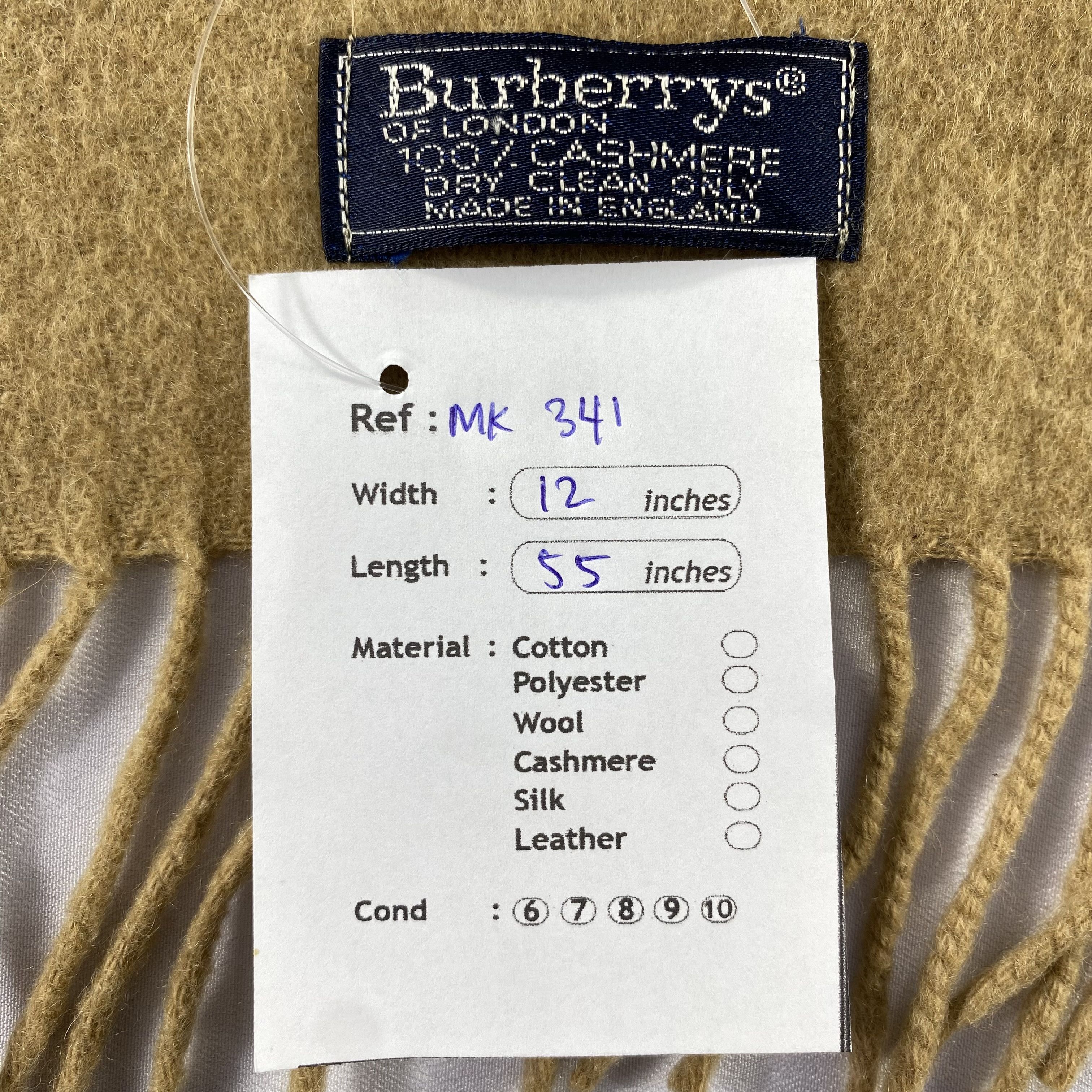 Burberry Vintage Burberry Scarf Neck Wrap Cashmere Muffler Size ONE SIZE - 8 Thumbnail