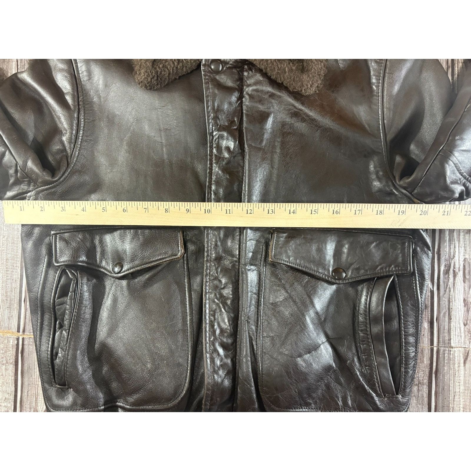 Schott Schott NYC Leather Flight Jacket I-S-674-M-S sz 42 USA Made Size US M / EU 48-50 / 2 - 8 Thumbnail