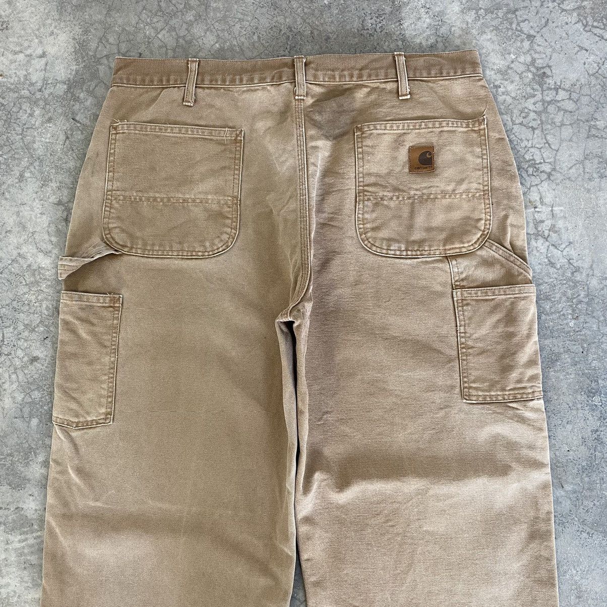 Carhartt Vintage Carhartt Faded Tan Dirty Carpenter Workwear Pants Size US 36 / EU 52 - 17 Thumbnail
