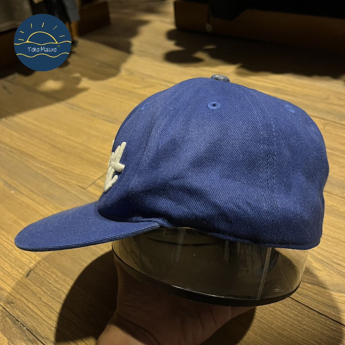 Carhartt × Vintage Butter Script Cap Original Carhartt Blue Detroit Michigan Size ONE SIZE - 2 Thumbnail