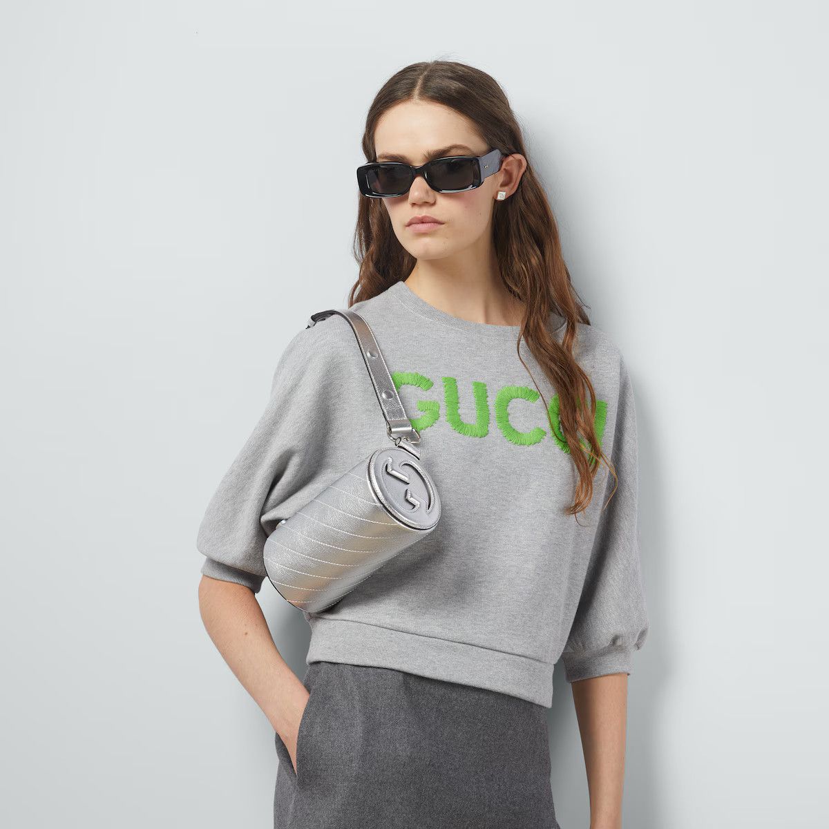 Gucci o1s1wg110325 Size: OS / Blondie Mini Shoulder Bag in Silver Size ONE SIZE - 3 Thumbnail